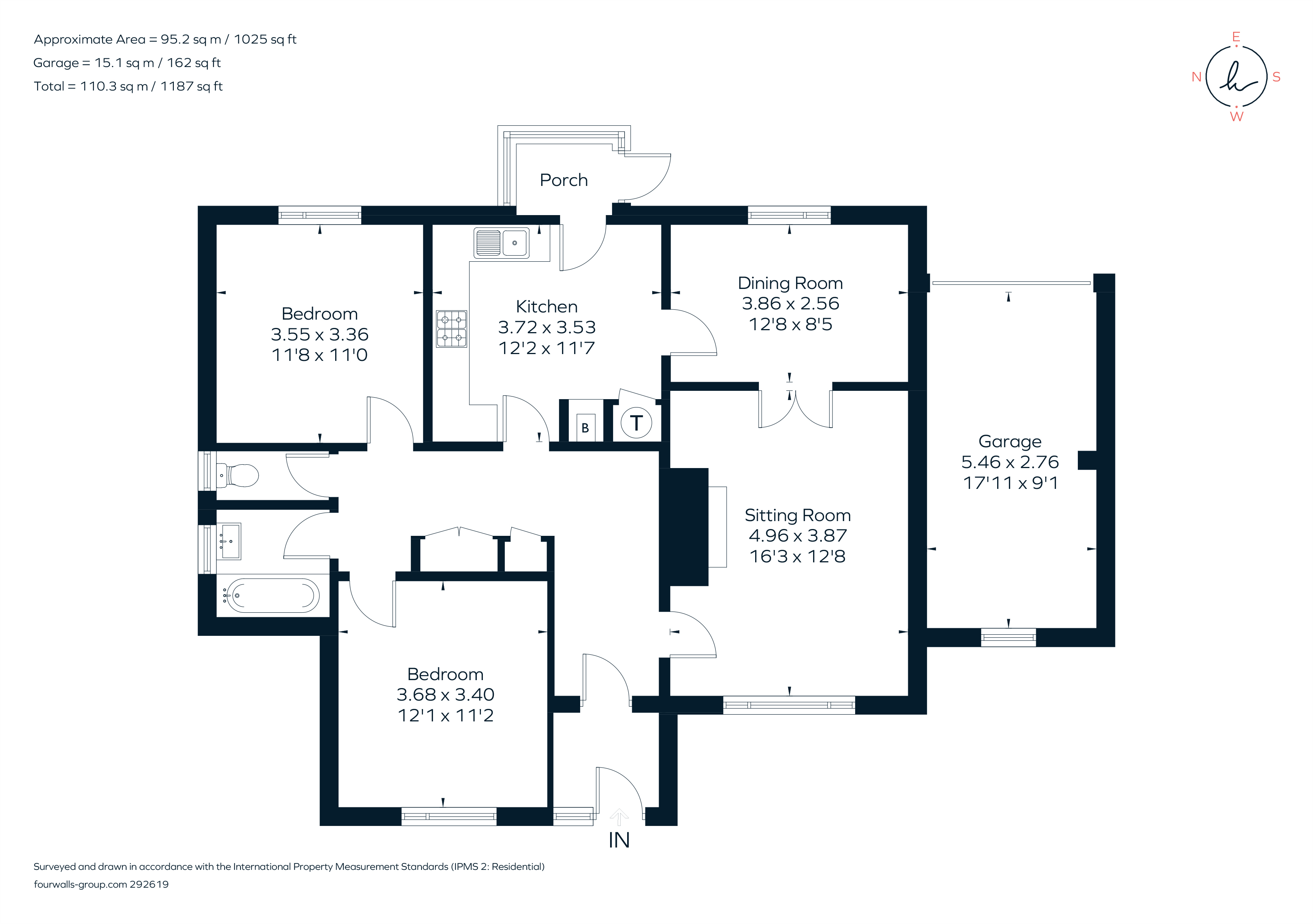 Middle Hill, Chalford Hill, Stroud, Gloucestershire GL6, 2 bedroom