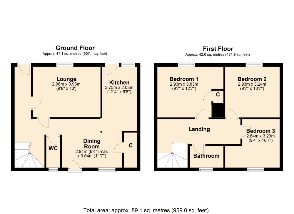 Marshleys Court, Goldings, Northampton NN3, 3 bedroom terraced house