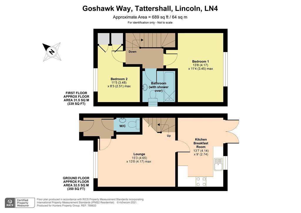 Goshawk Way, Tattershall, Lincoln, Lincs LN4, 2 bedroom end terrace