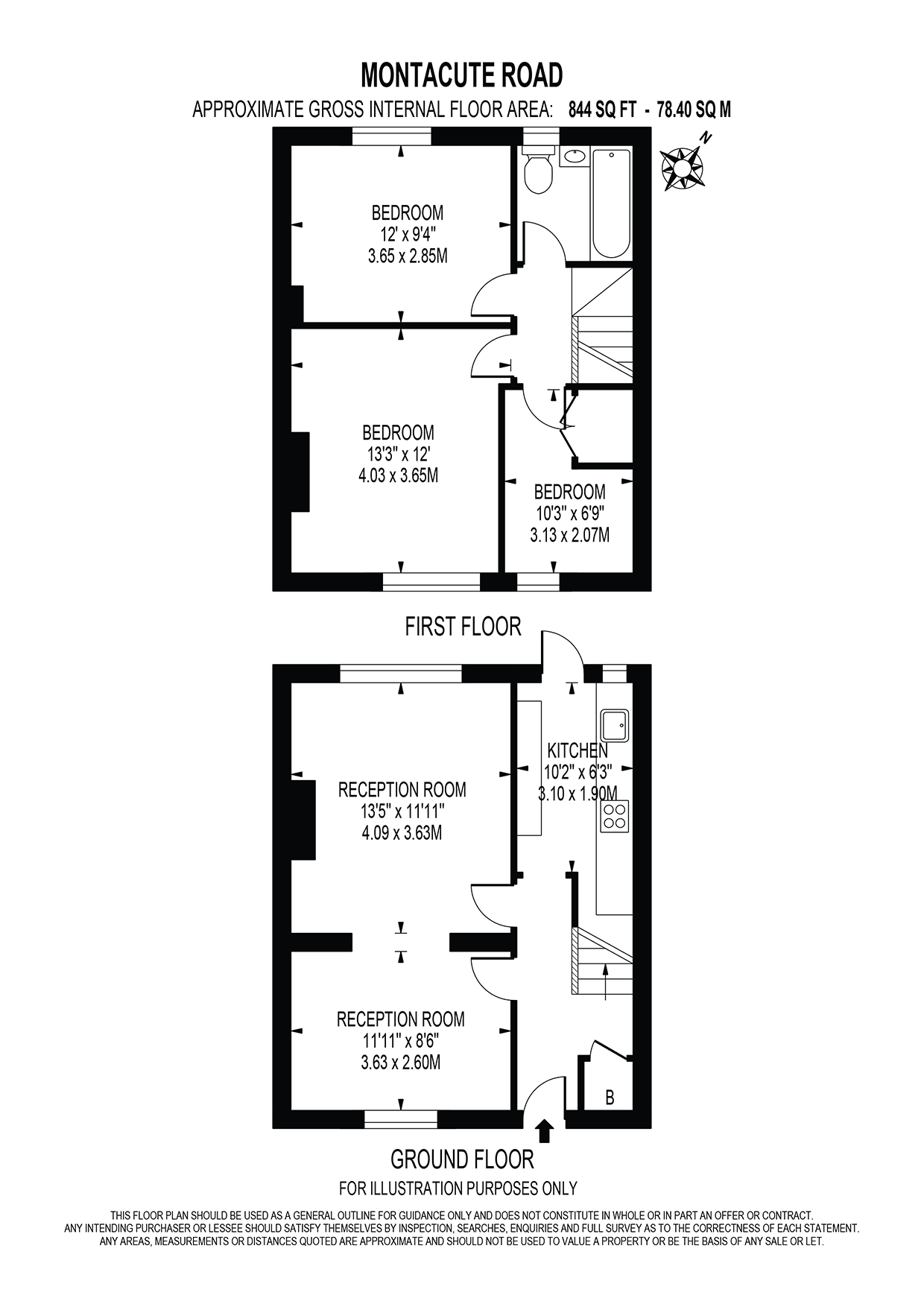 95, Montacute Road, Morden floorplan