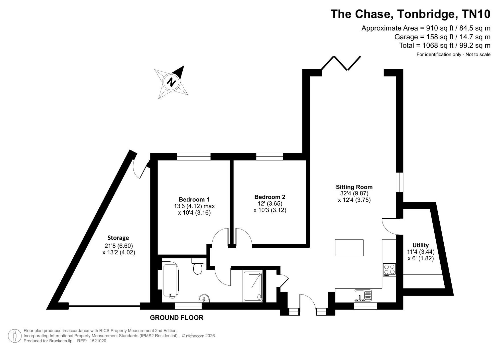 52 The Chase, Tonbridge floorplan