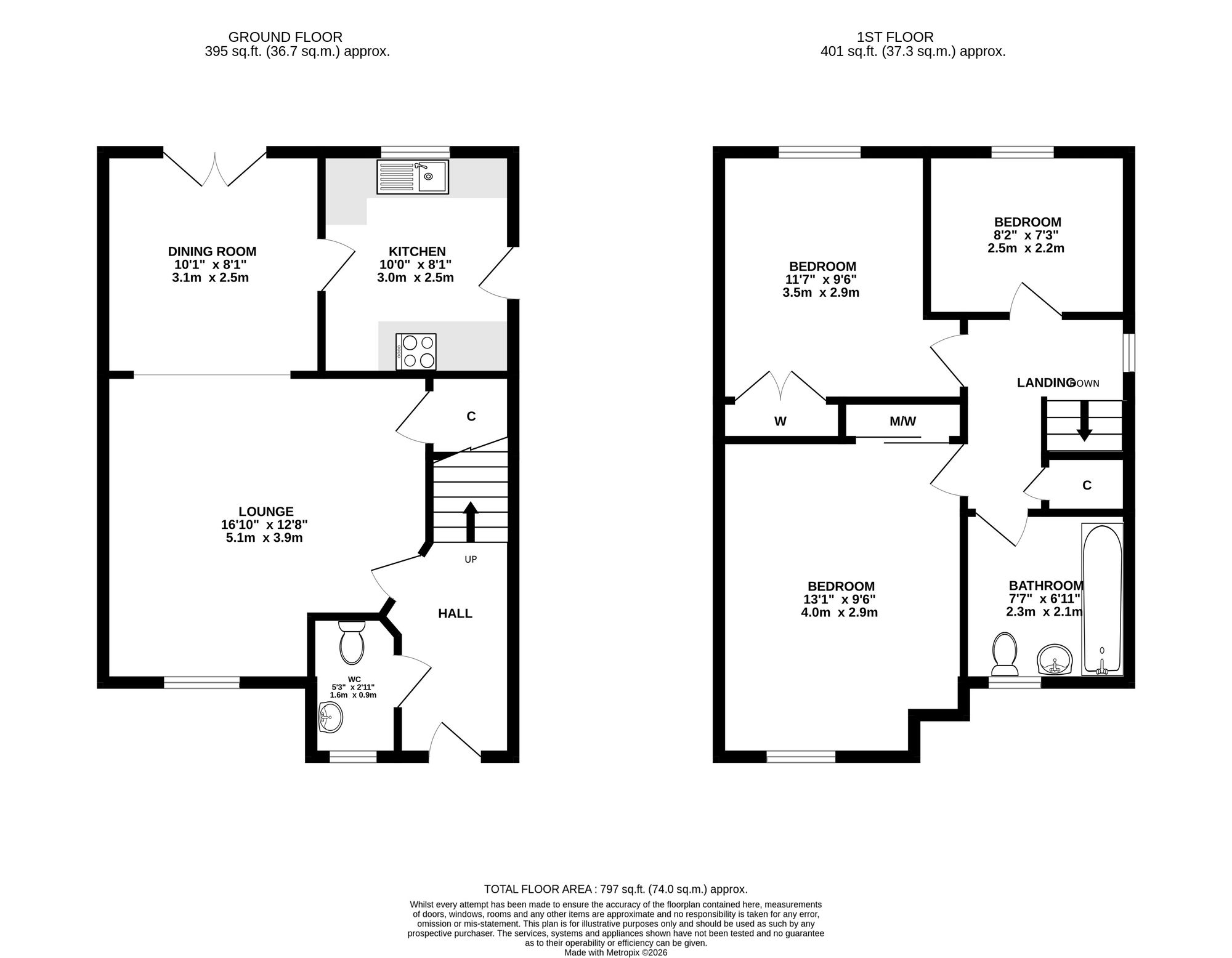 14 Daisyhill Road, Blackburn floorplan