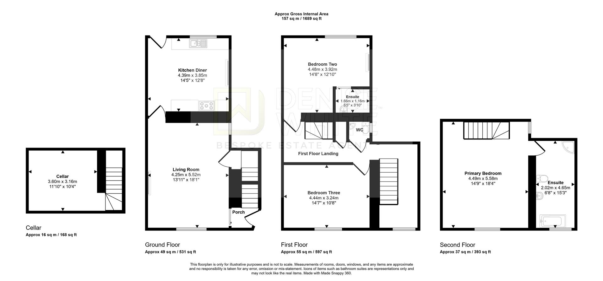 The Hermitage, Post Office Road, Ashbourne floorplan