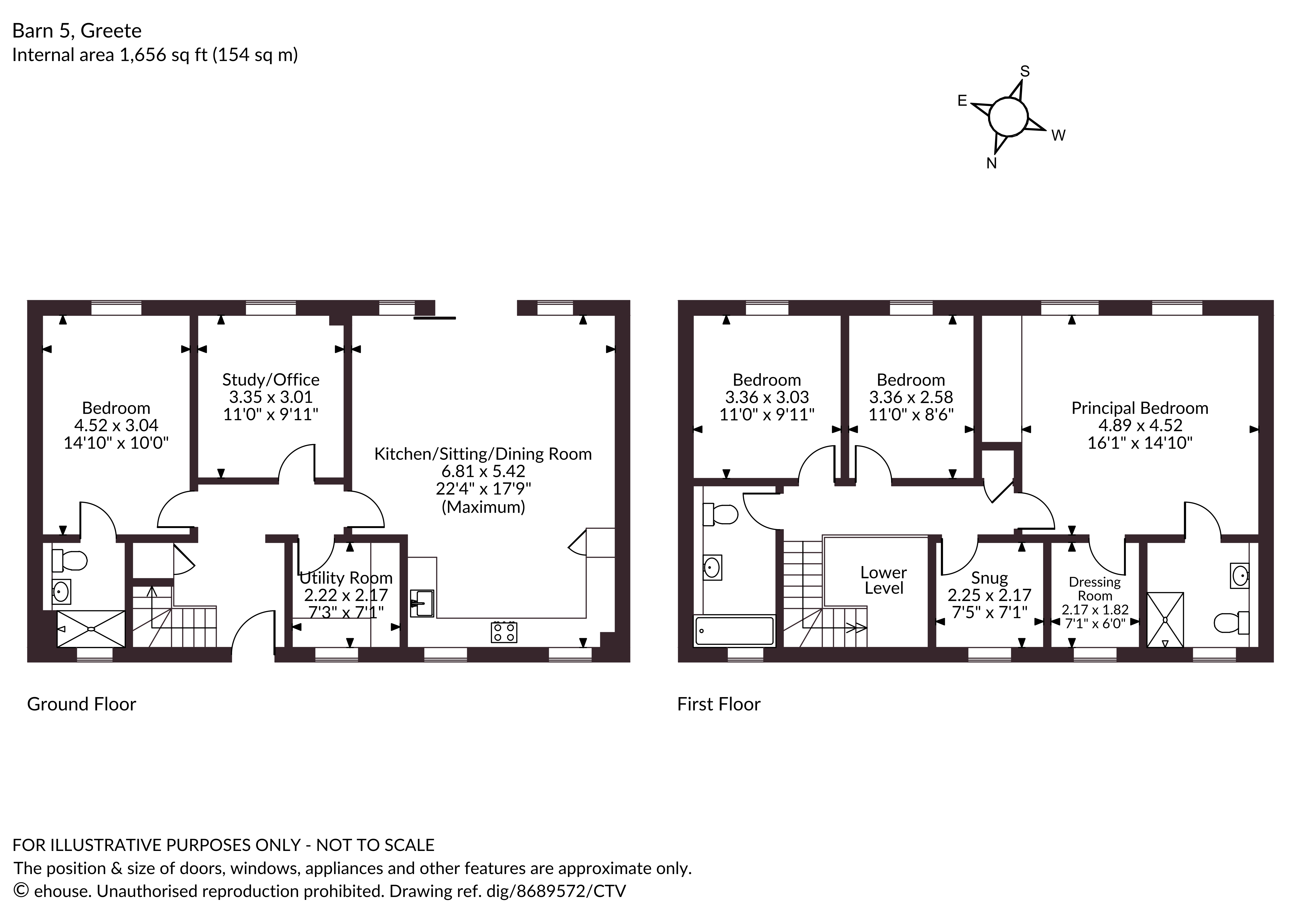 Barn 5 Greete, Shropshire floorplan