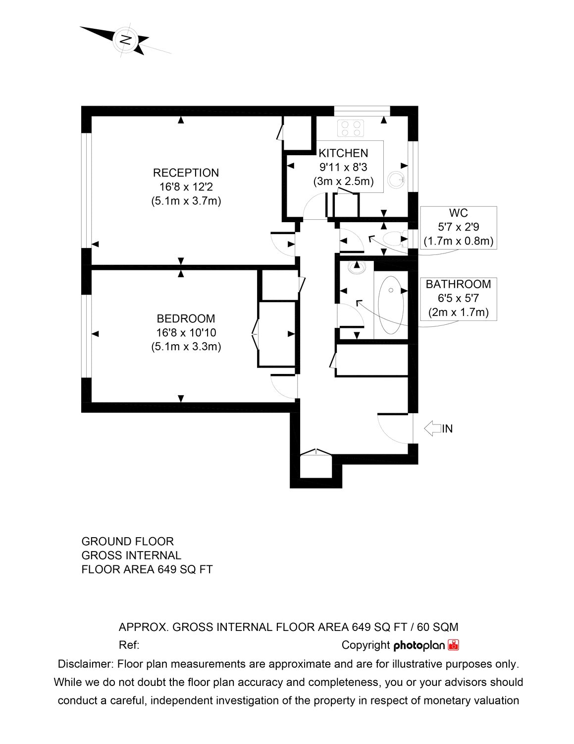 1 Bedrooms Flat to rent in Jameson Lodge, 58 Shepherds Hill, Highgate N6