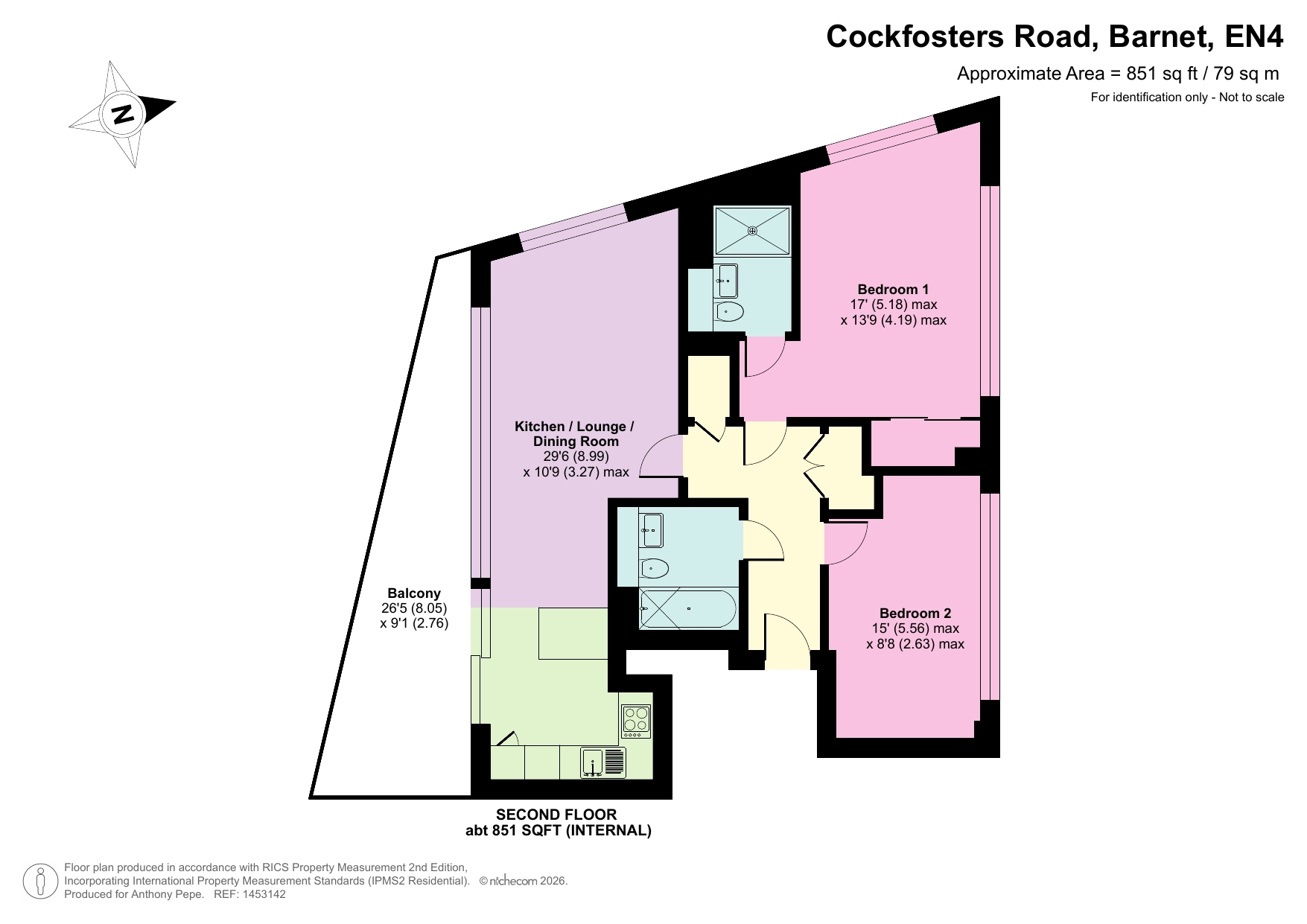 55, Munro Court, Cockfosters floorplan