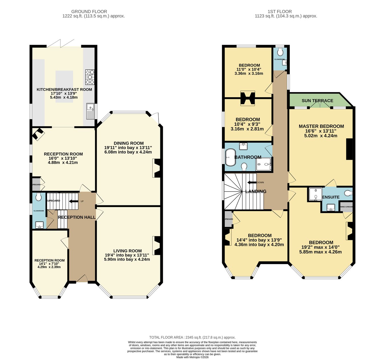 14, Clifford Road, Bexhill-on-Sea floorplan