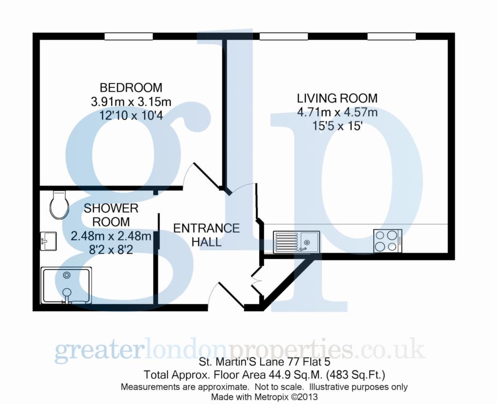 1 Bedrooms Flat to rent in St Martin`S Lane, Covent Garden WC2N