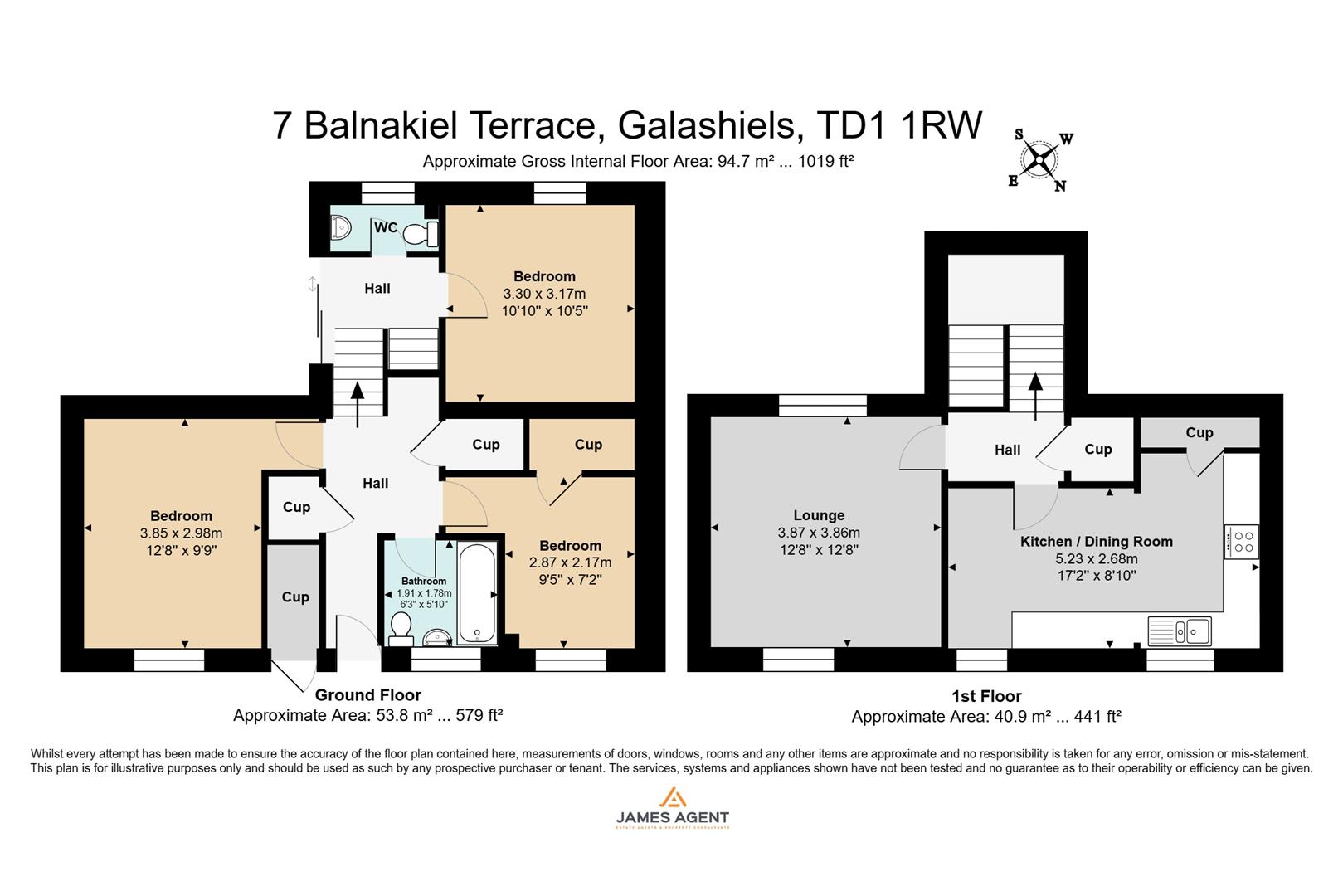 7, Balnakiel Terrace, Galashiels floorplan