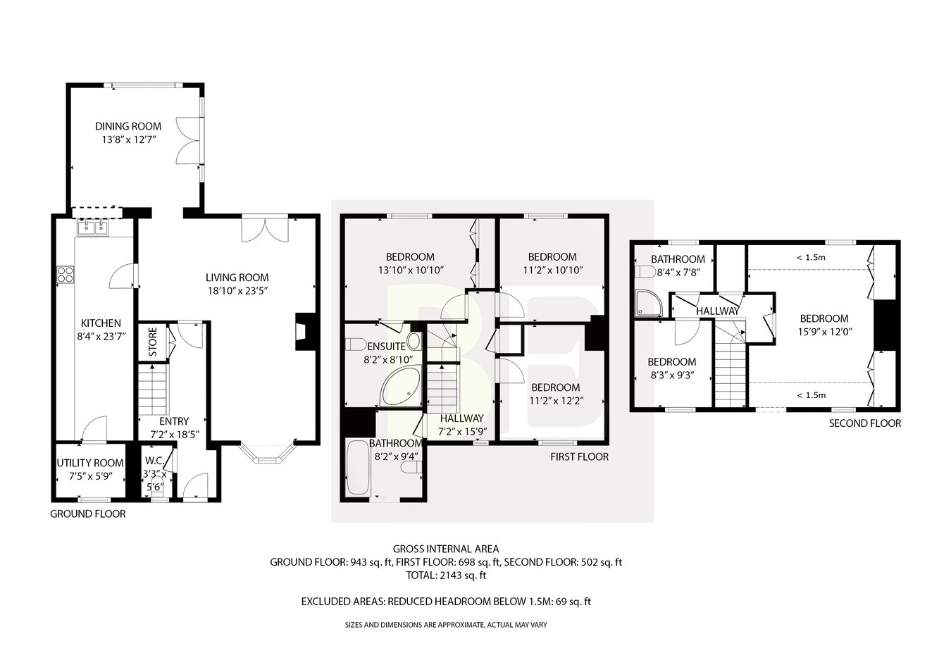 3 Thornhill Park, Le Vieux Beaumont, St Peter floorplan