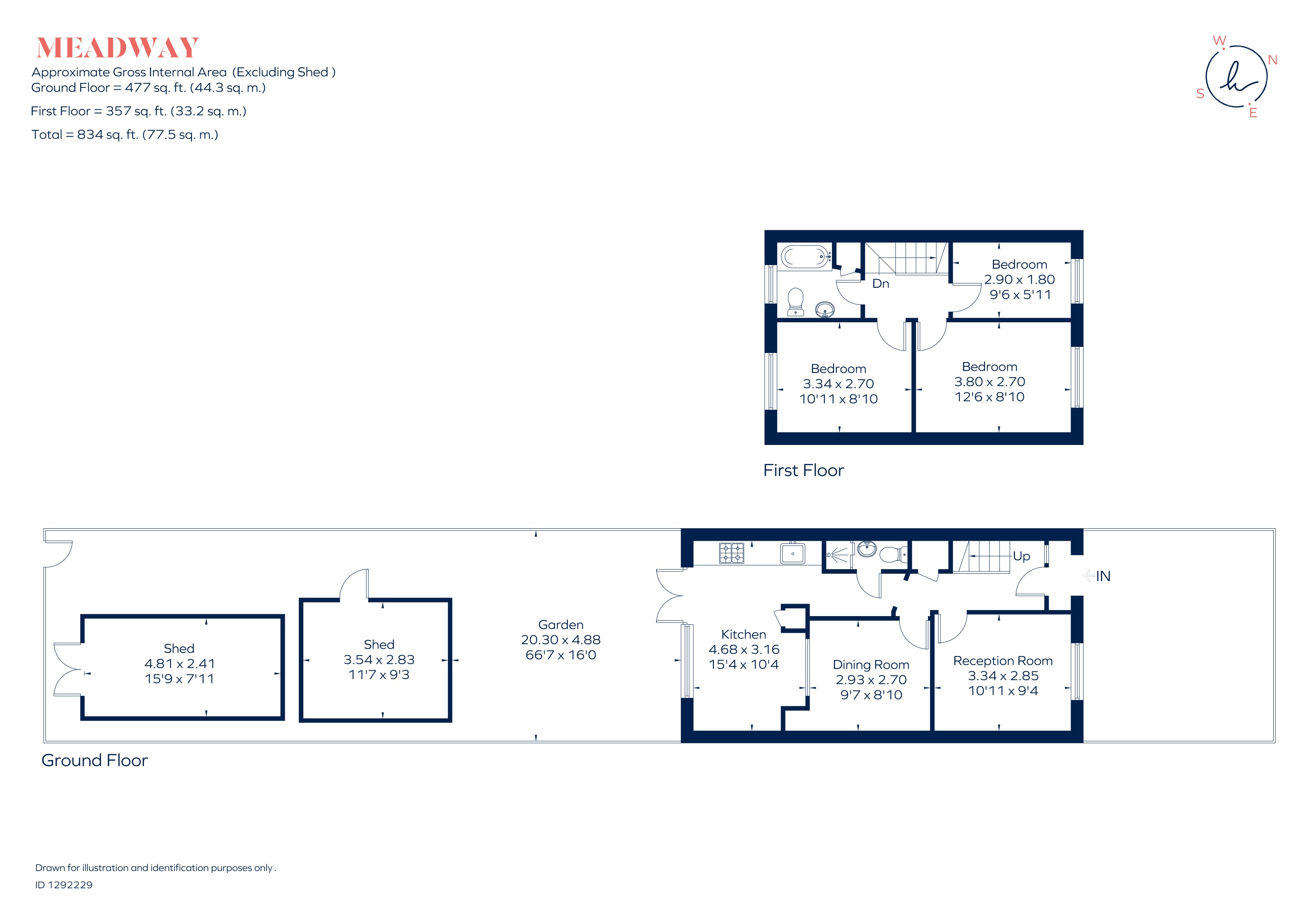 22, Meadway, Surbiton floorplan
