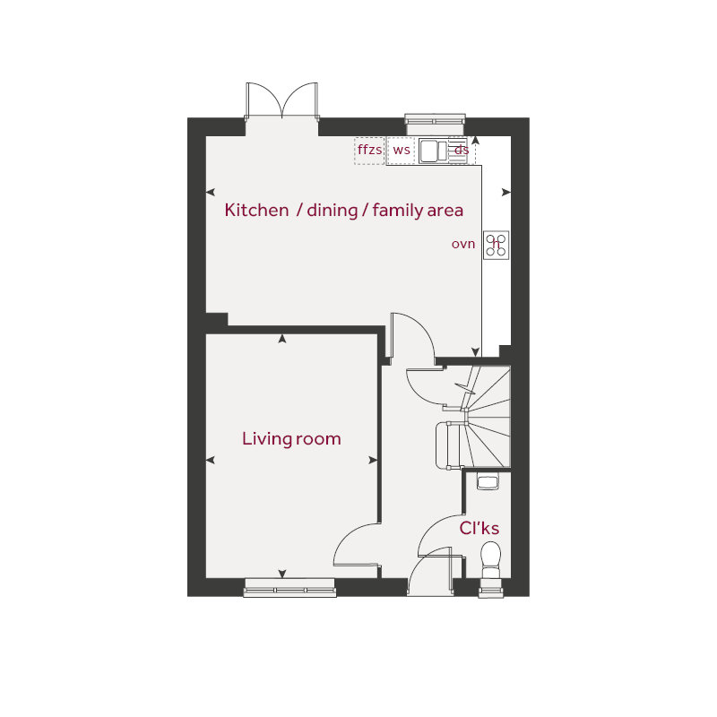 201, Burdock Street, Corby floorplan