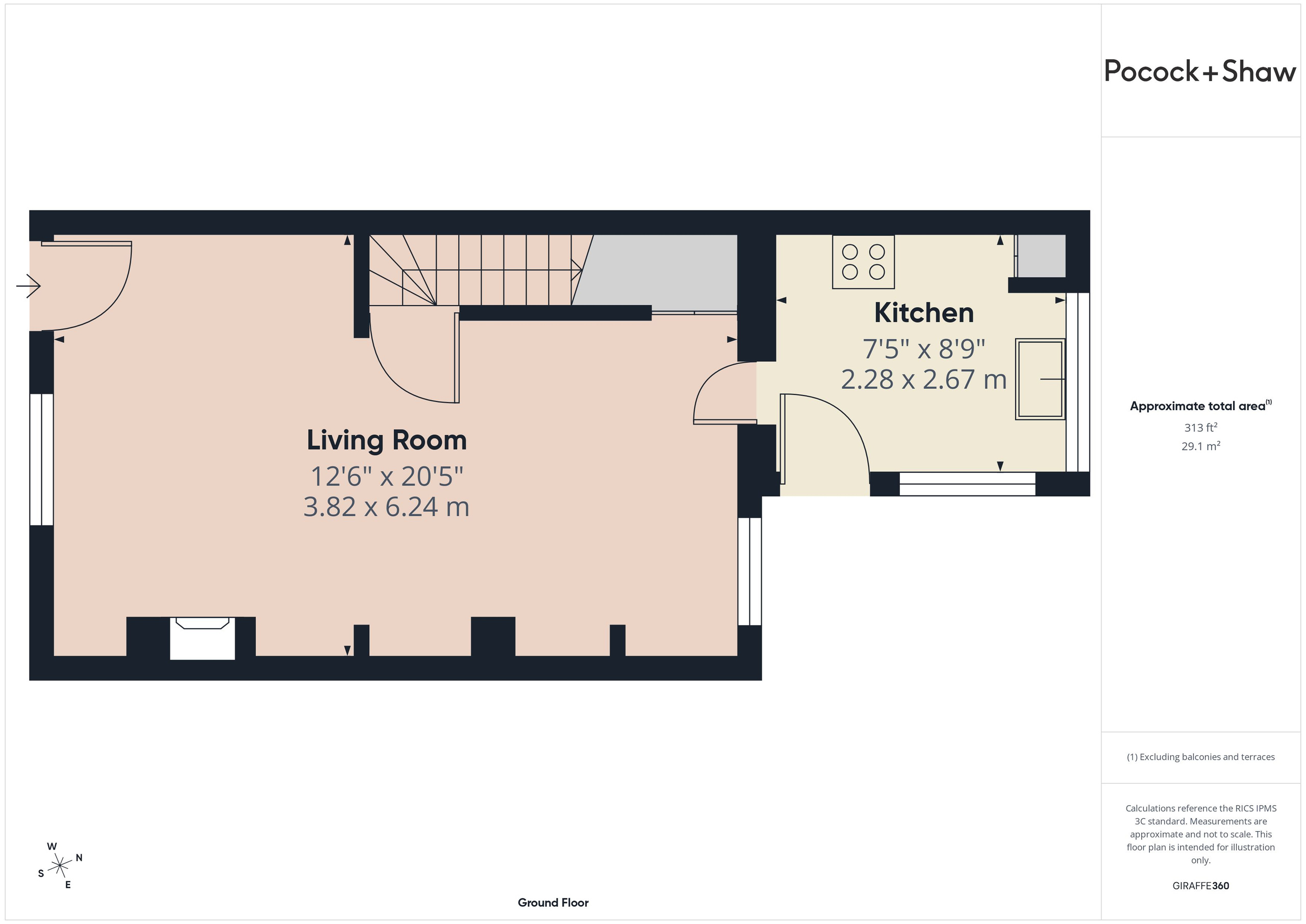 13 North Cottages, Cambridge floorplan