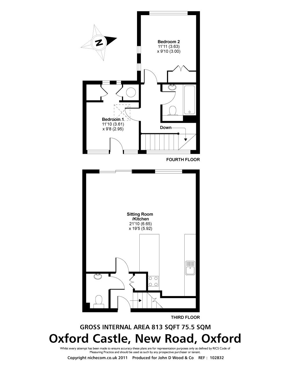 2 Bedrooms Flat to rent in New Road, Oxford OX1