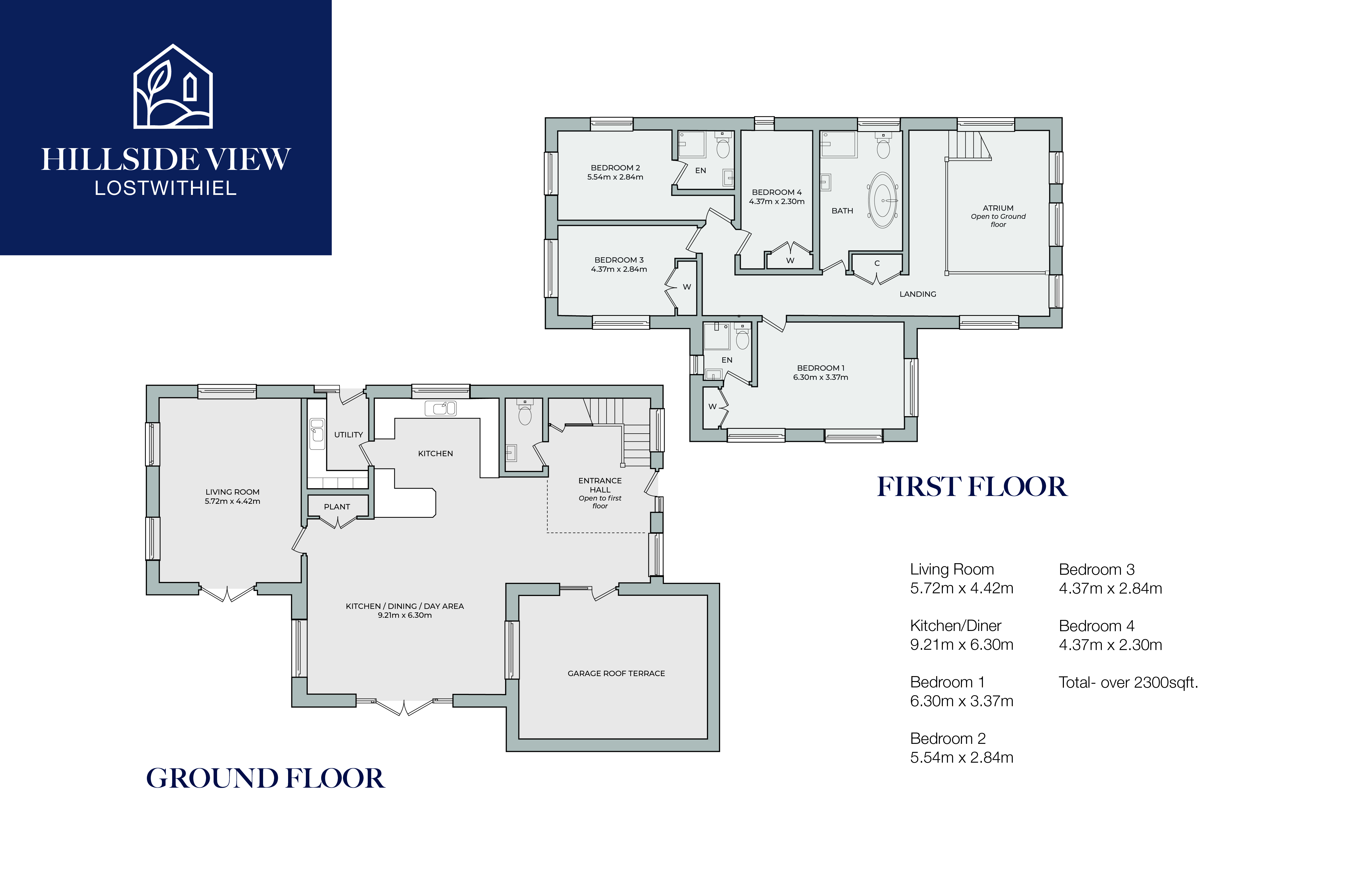 Hillside View,, Rose Hill, Cornwall floorplan