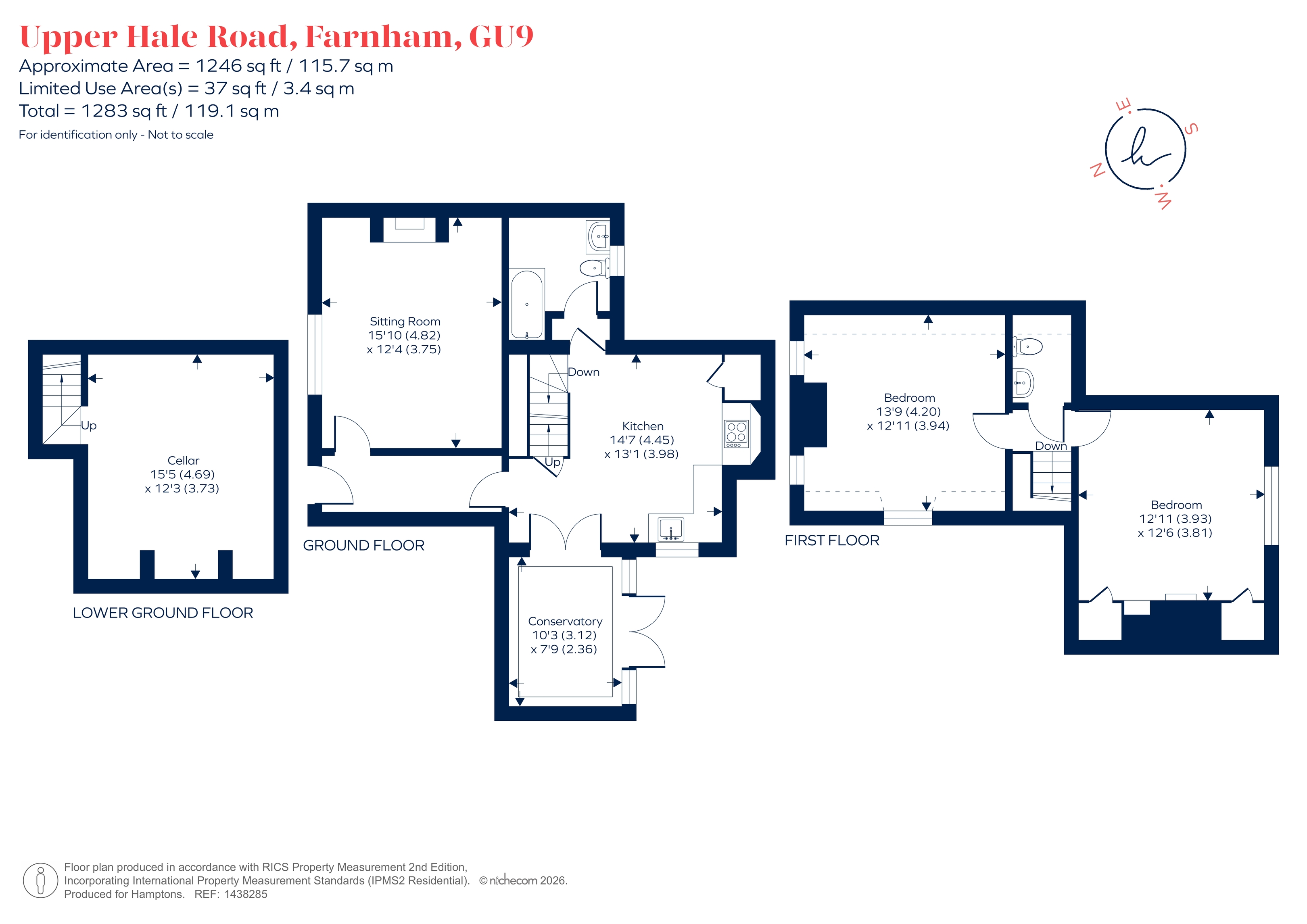 The Old Bakery, Upper Hale Road, Farnham floorplan