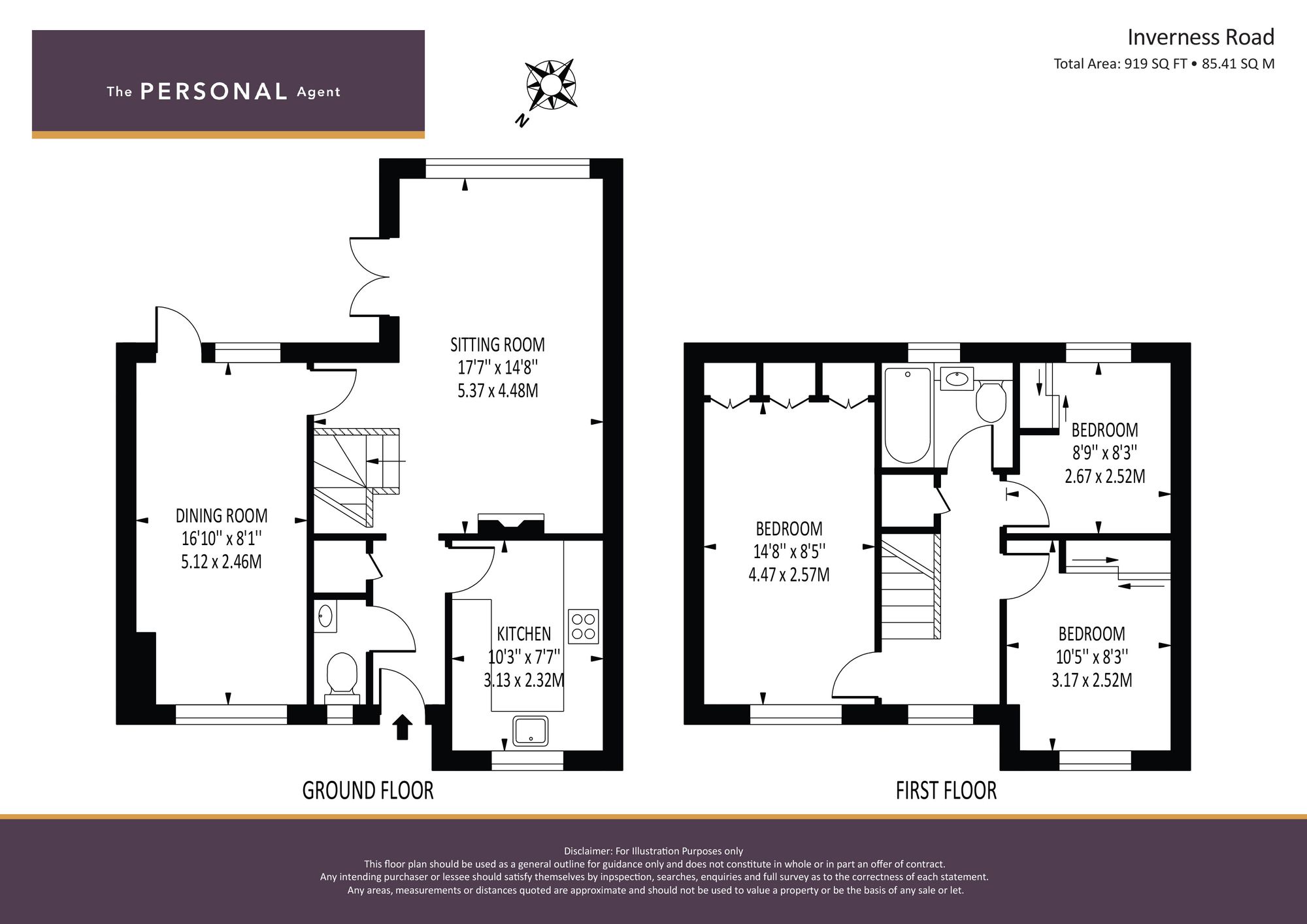 3a Inverness Road, Worcester Park floorplan