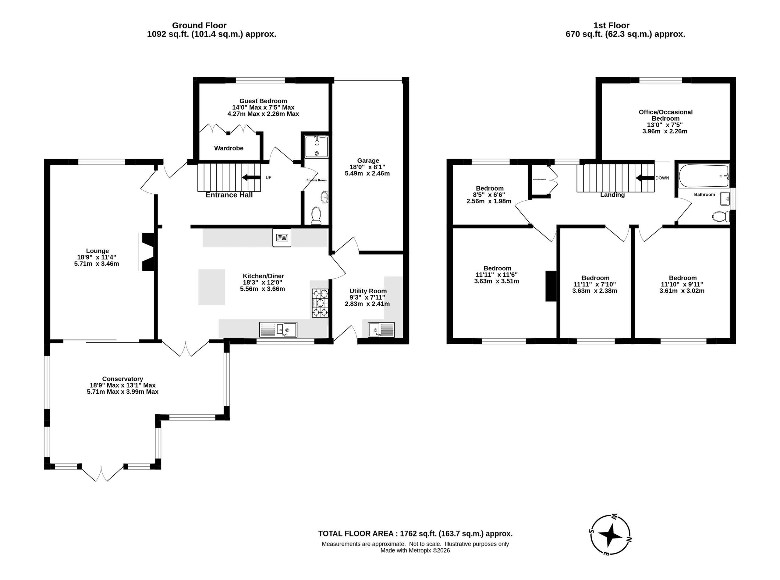 6 Oak Road, Winscombe floorplan