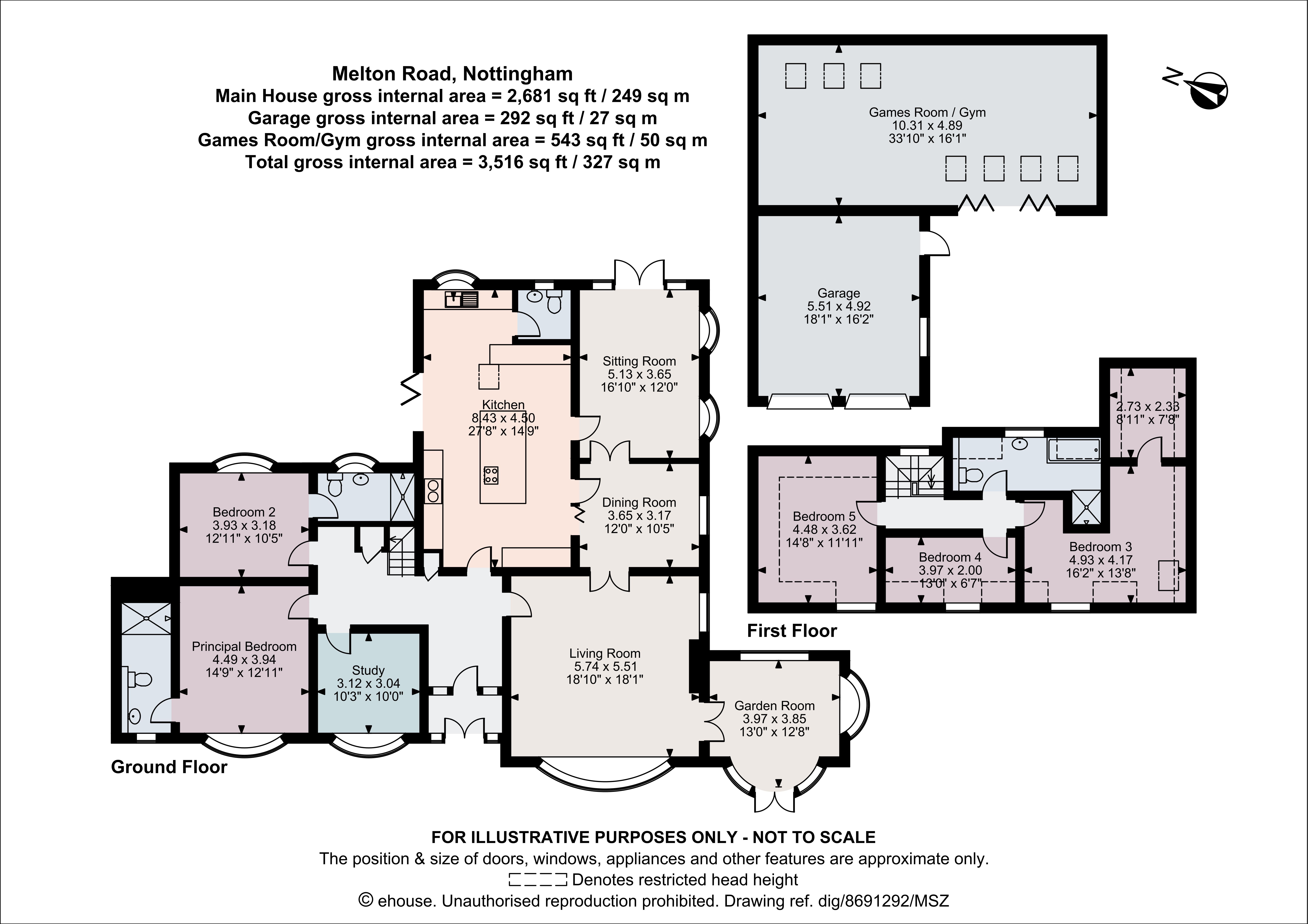 185, Melton Road, Nottingham floorplan