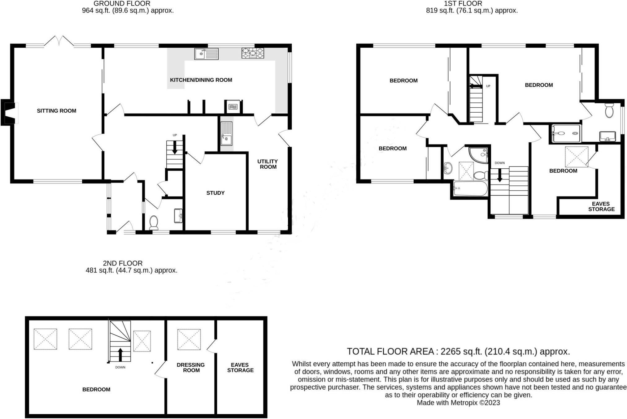 7, Rochester Close, Eastbourne floorplan