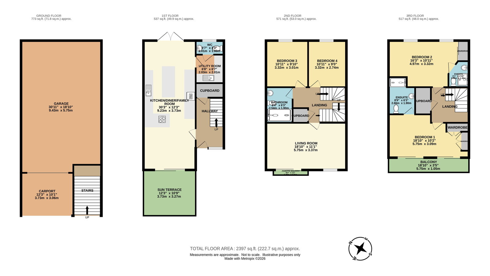 5, Boston Close, Plymouth floorplan