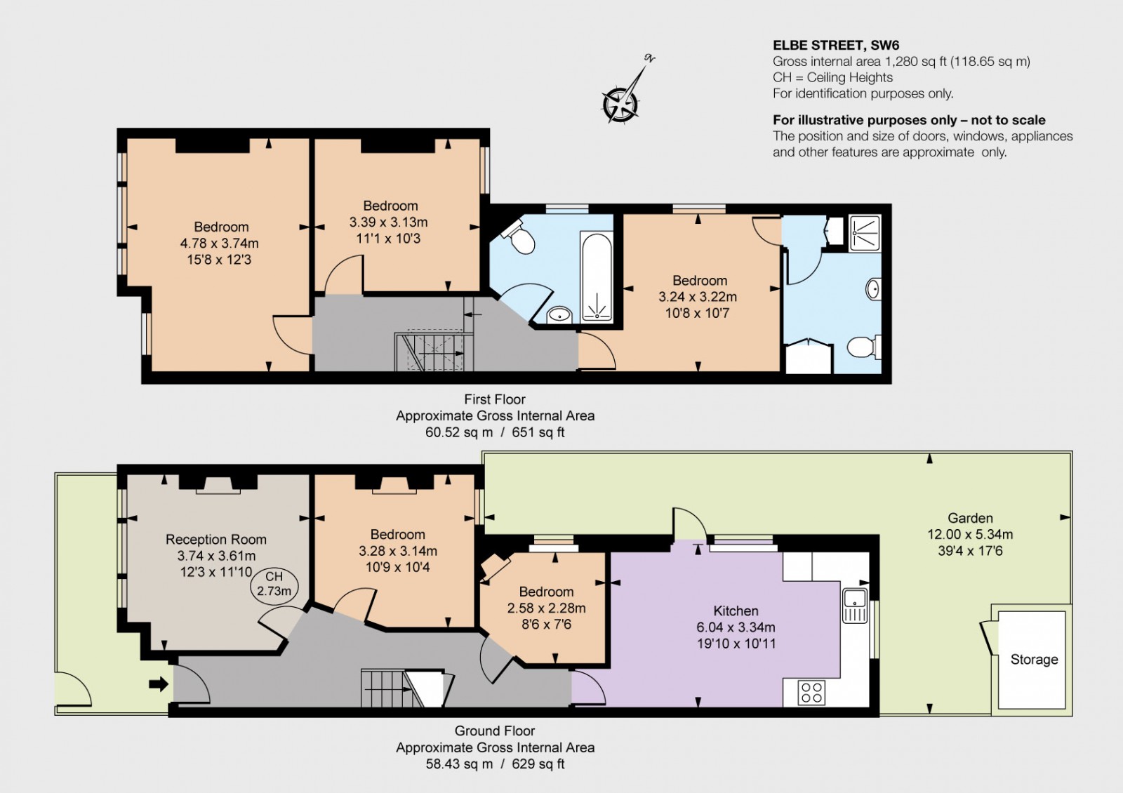 4 Bedrooms Terraced house to rent in Elbe Street, London SW6