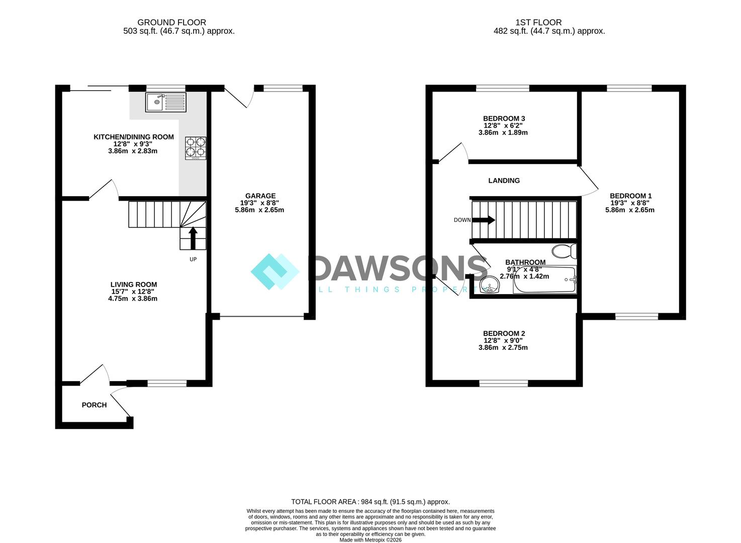 21, Clos Waun Wen, Swansea floorplan