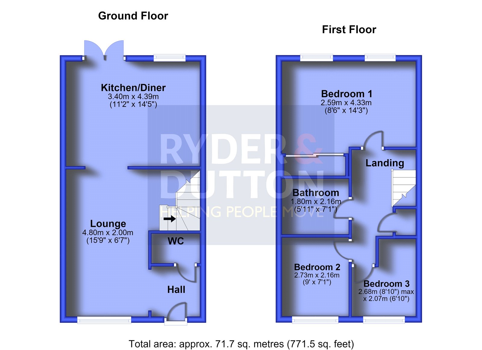 Tame Valley Close, Mossley floorplan