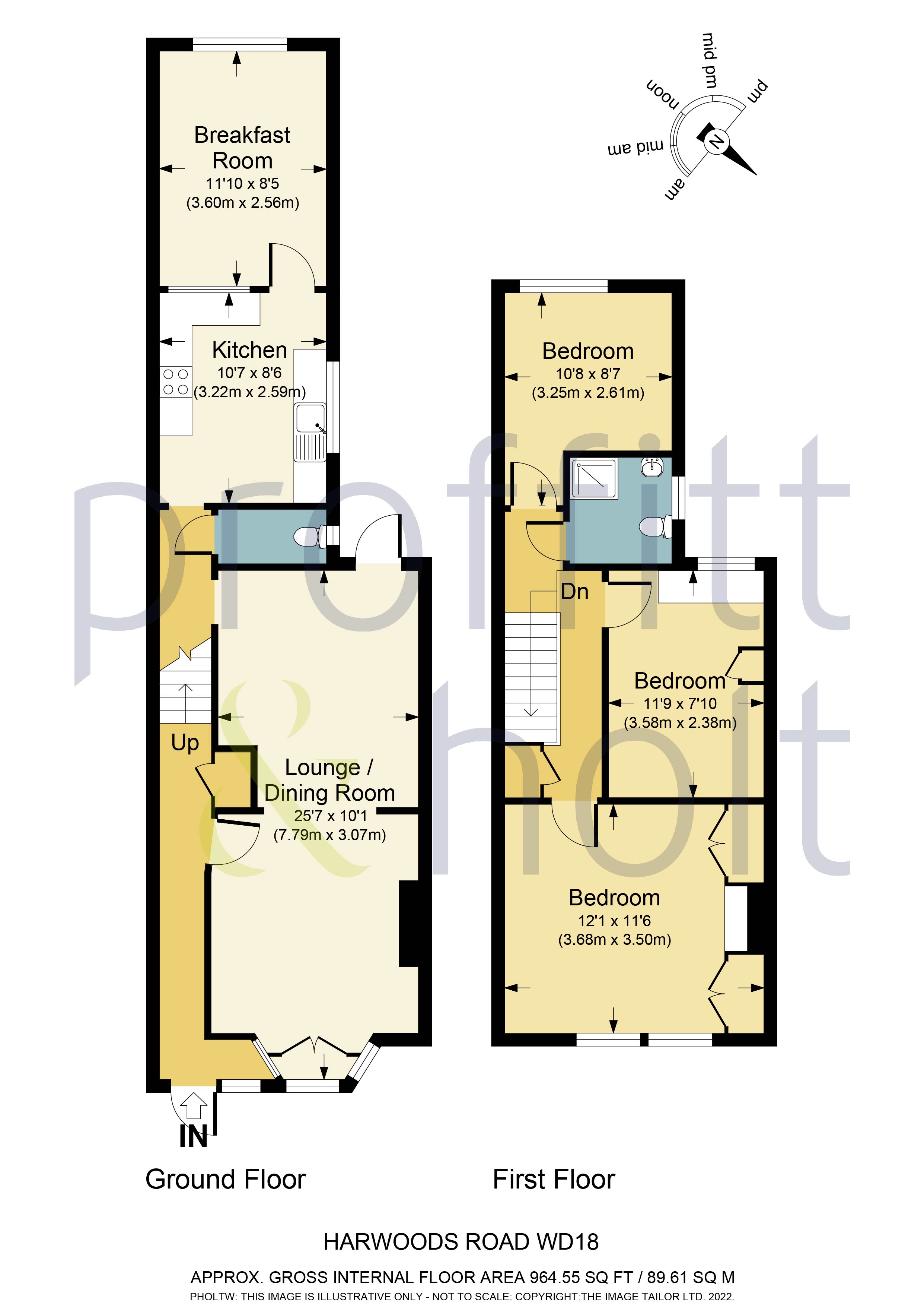 Harwoods Road, Watford WD18, 3 bedroom terraced house for sale