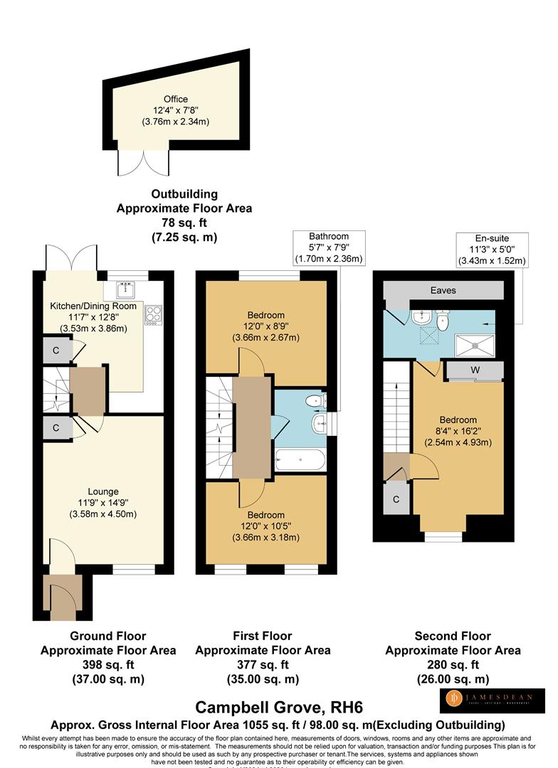 36, Campbell Grove, Horley floorplan