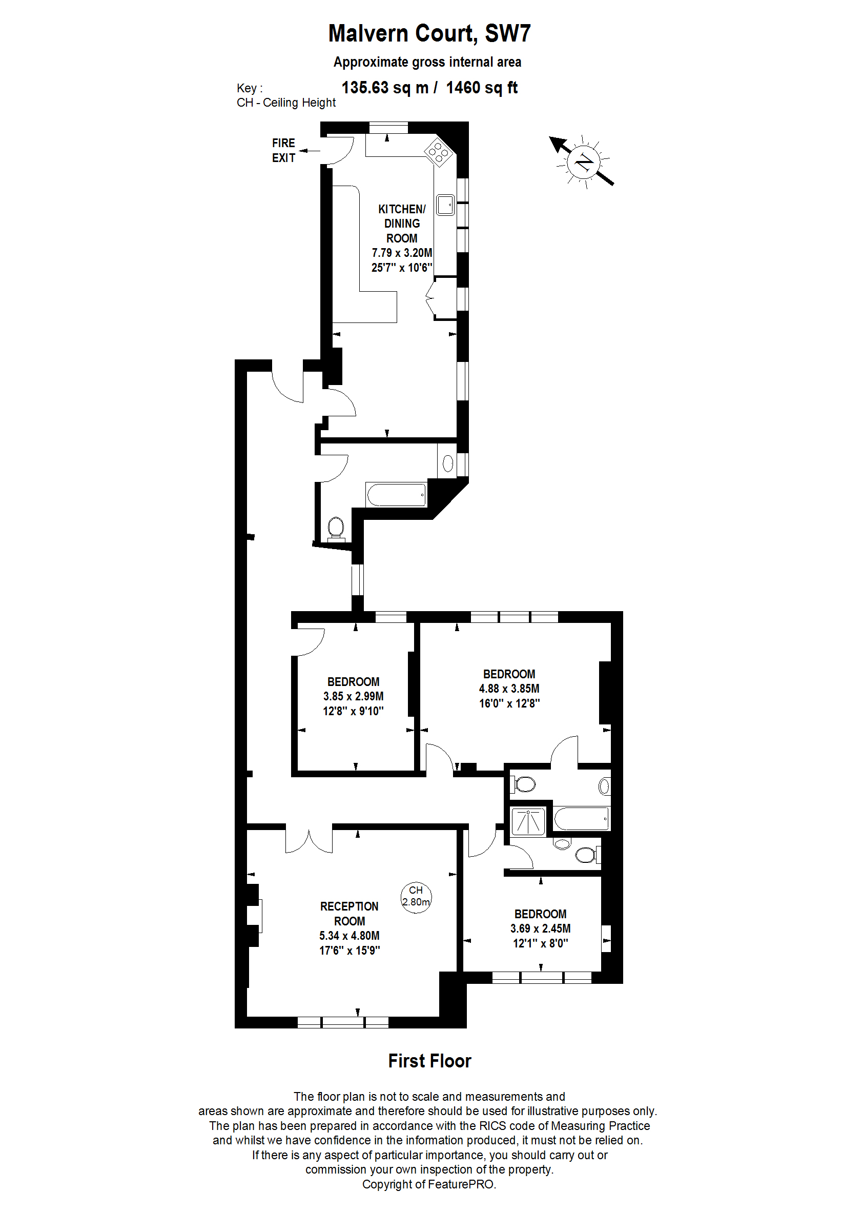 3 Bedrooms Flat for sale in Malvern Court, Onslow Square, London SW7