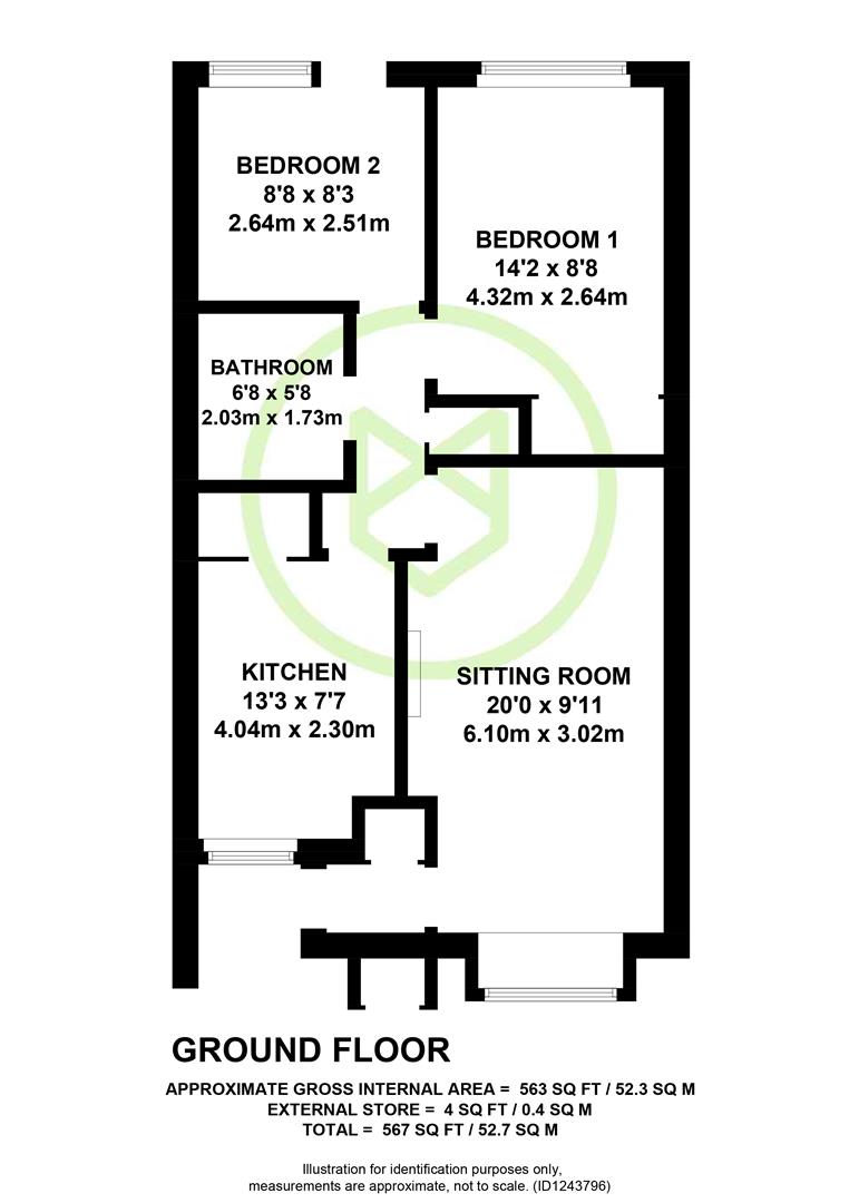 72, St. Blaize Road, Romsey floorplan