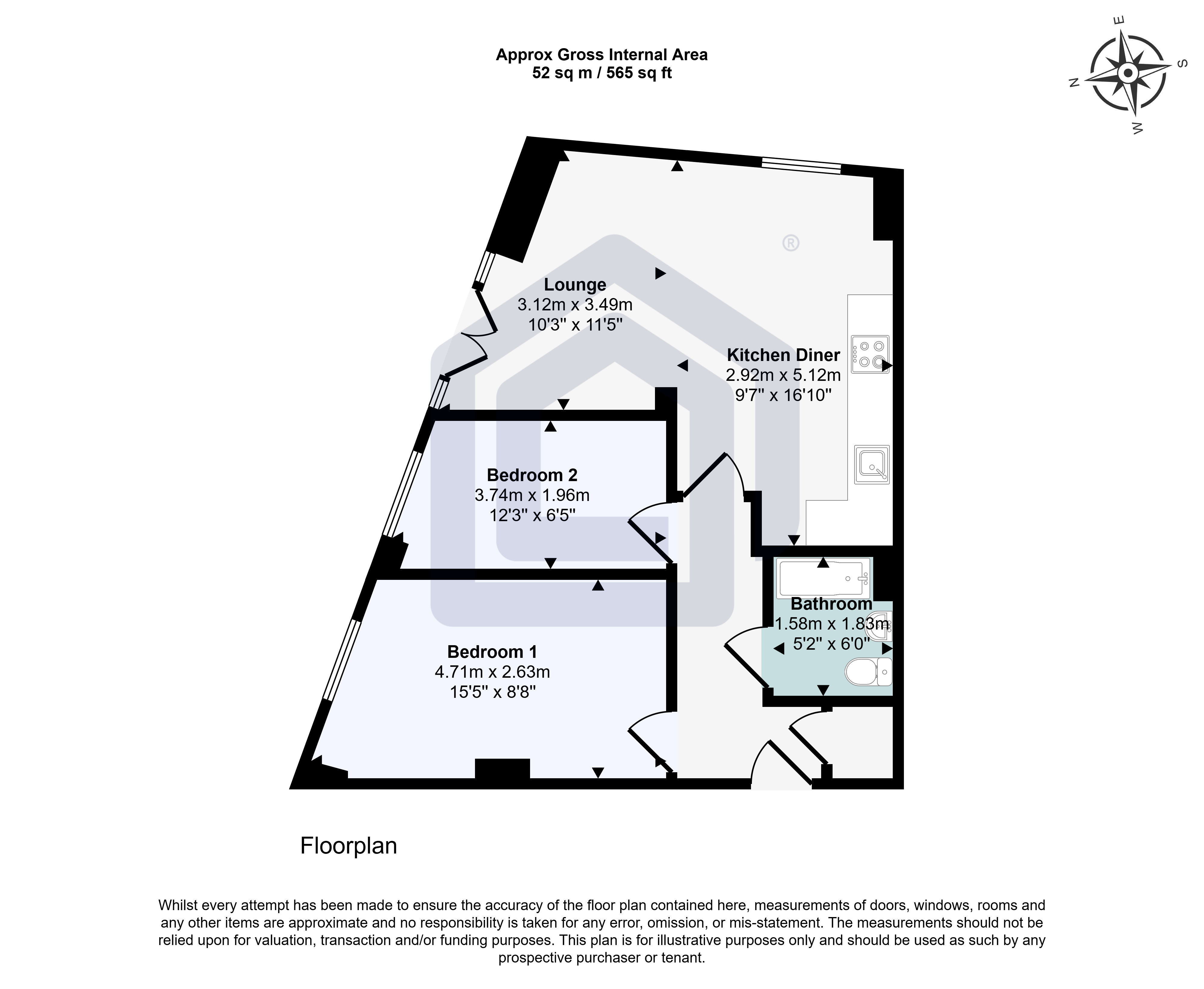 Apartment 1009
2 Masshouse Lane, Apartment 1009
2 Masshouse Lane, Birmingham floorplan