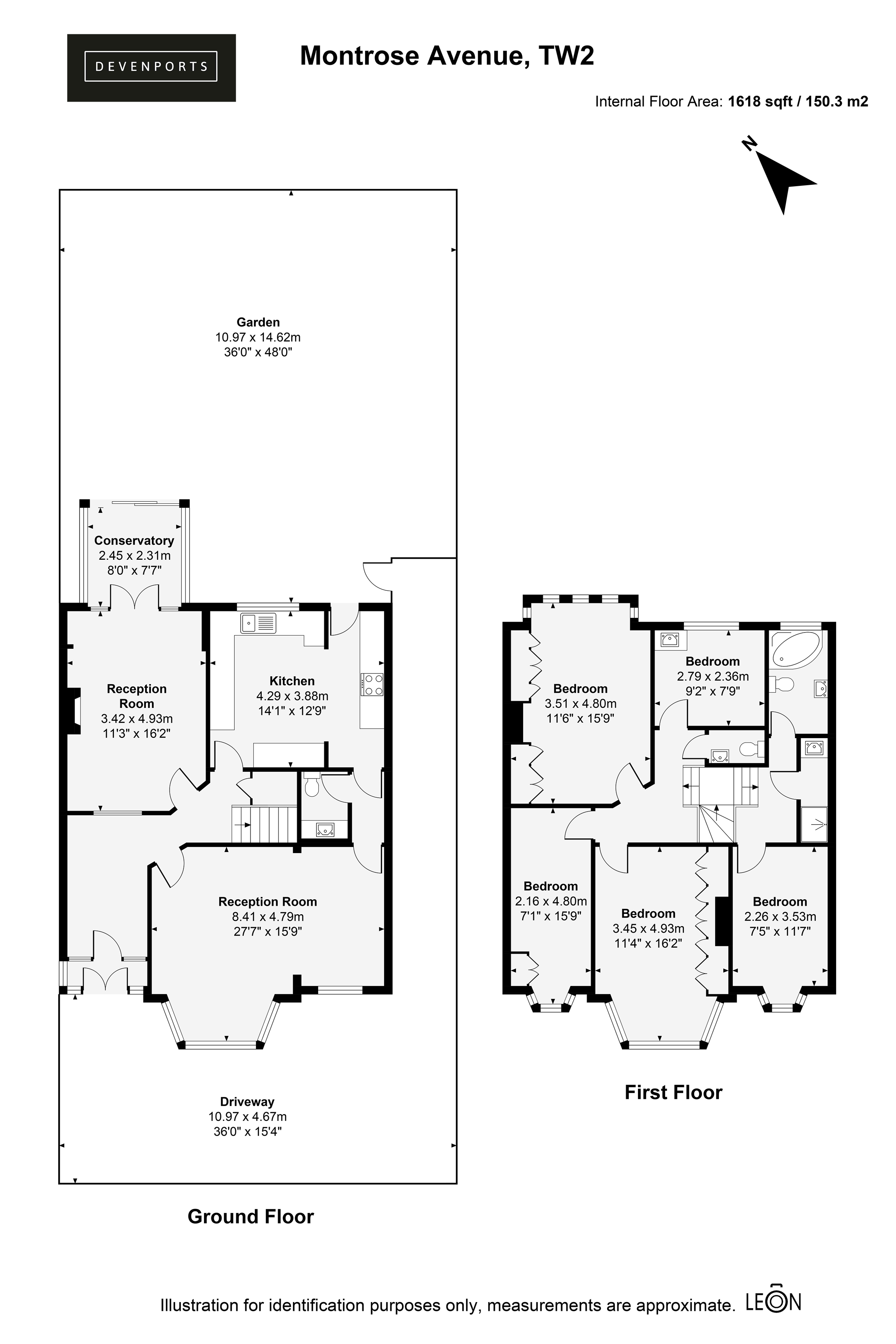 38, Montrose Avenue, Twickenham floorplan