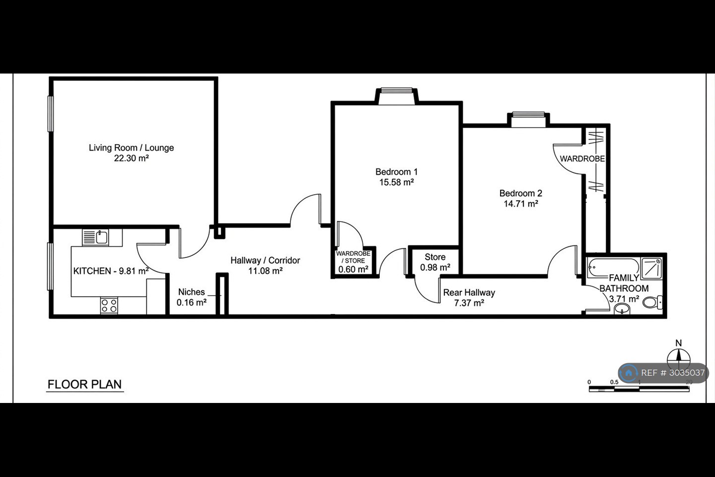 Flat, Morven House High St, Montrose floorplan