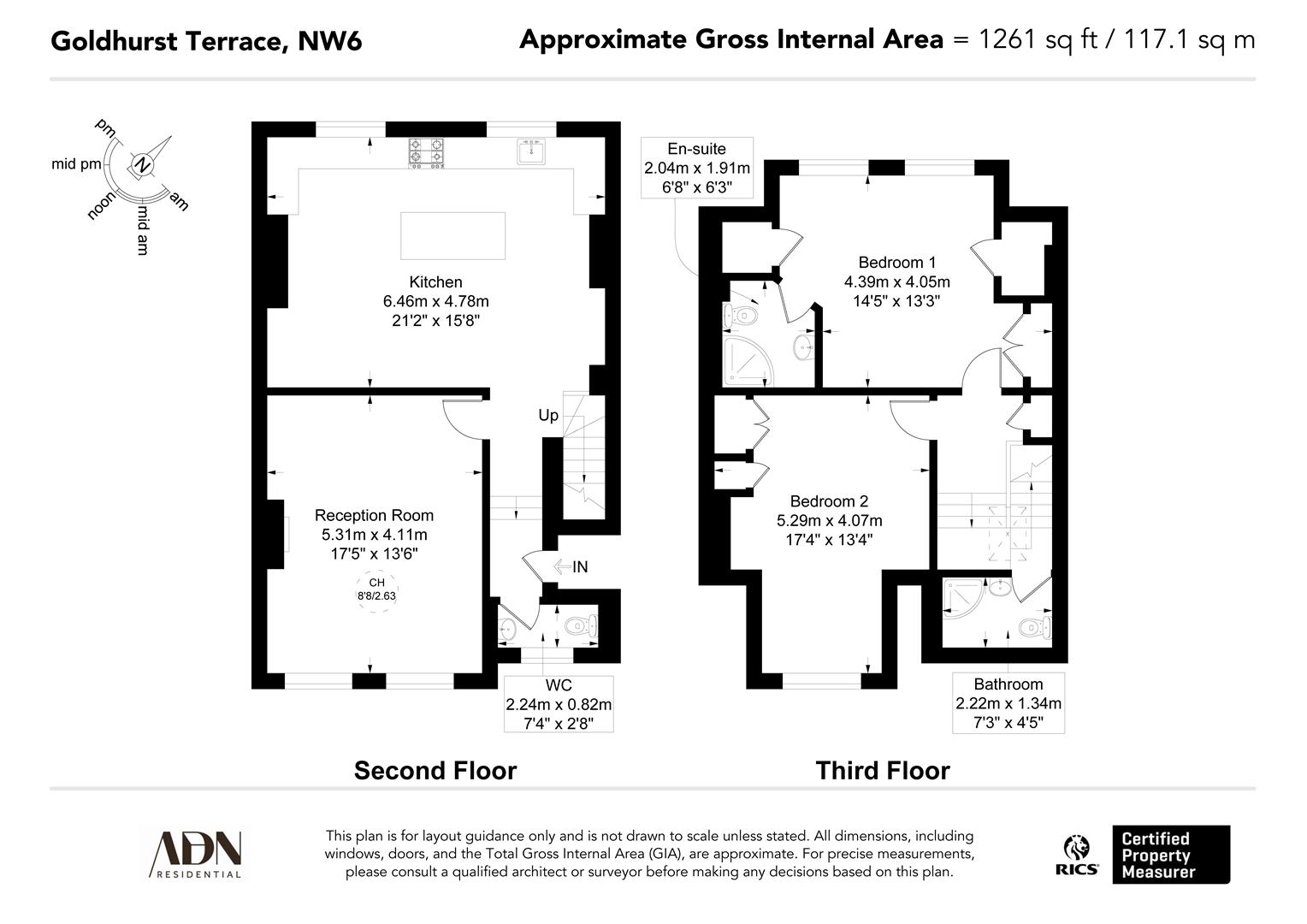 Flat C, 58, Goldhurst Terrace, London floorplan