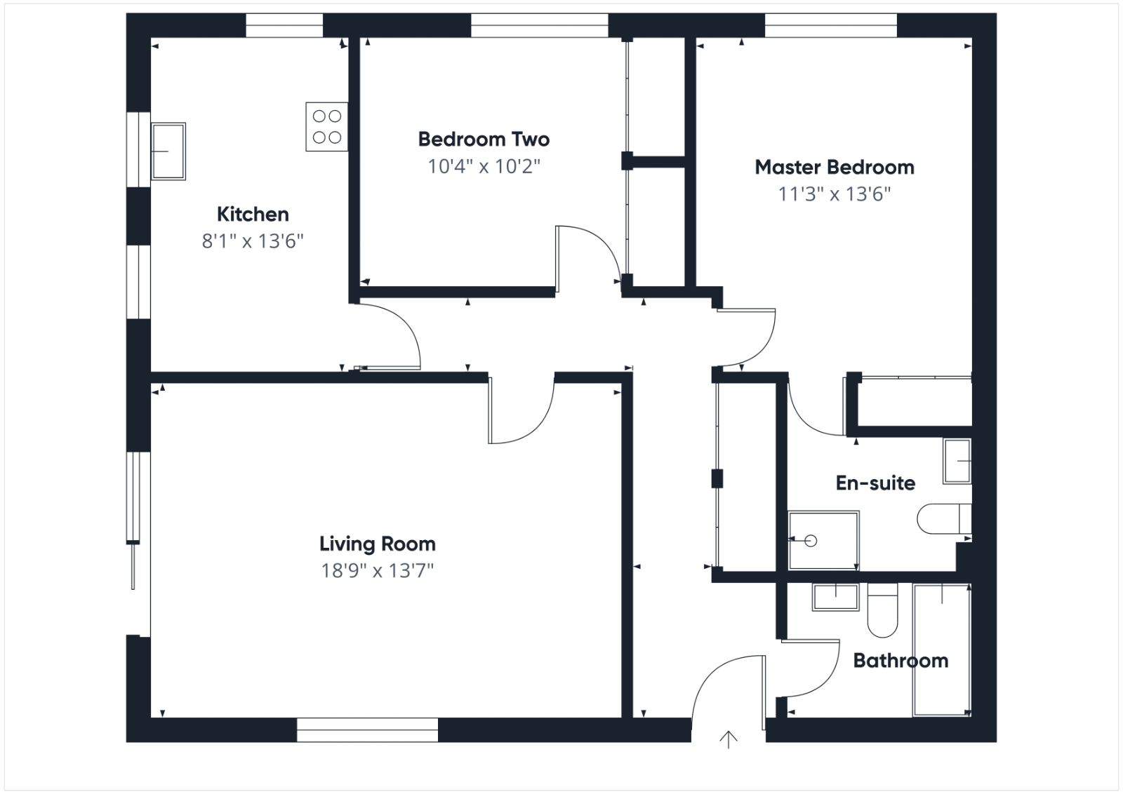 Flat 1, Collingwood Mount, 4, Collingwood Rise, Camberley floorplan