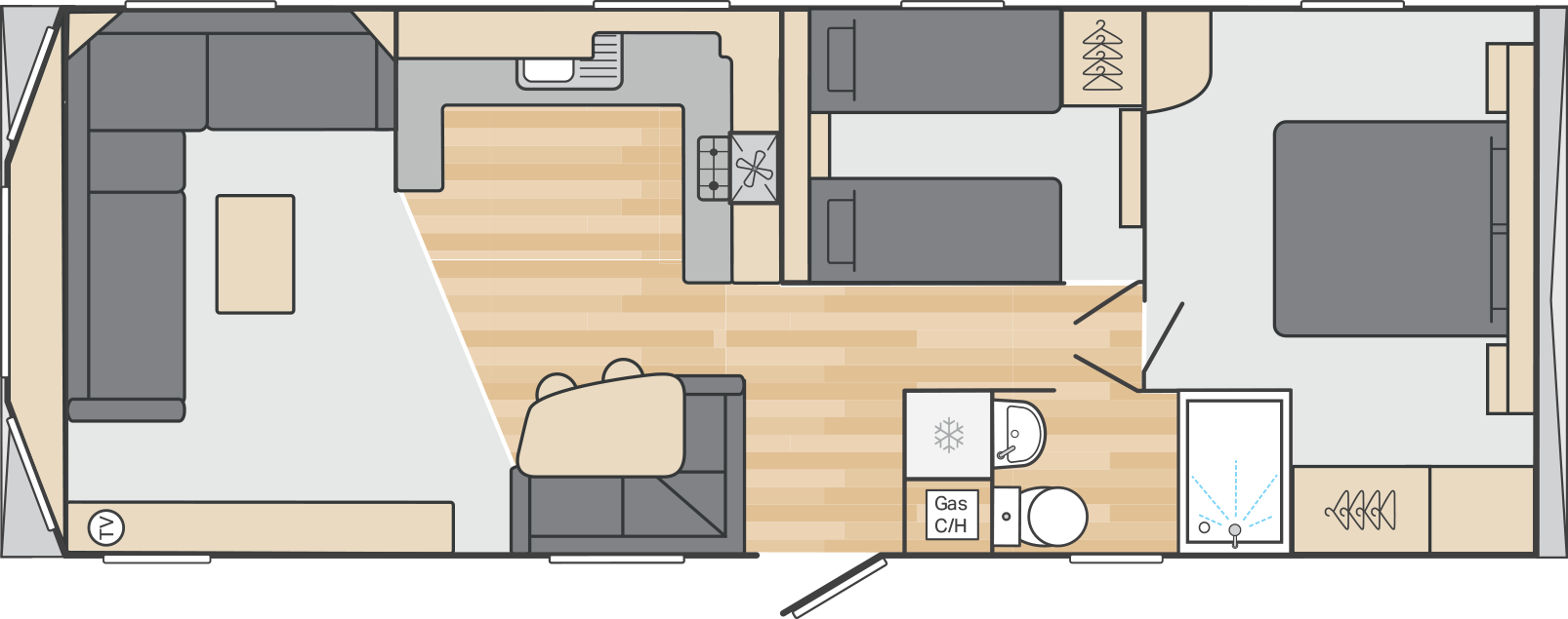 Y120, Auchenlarie Holiday Park, Gatehouse of Fleet, Dumfries and Galloway floorplan