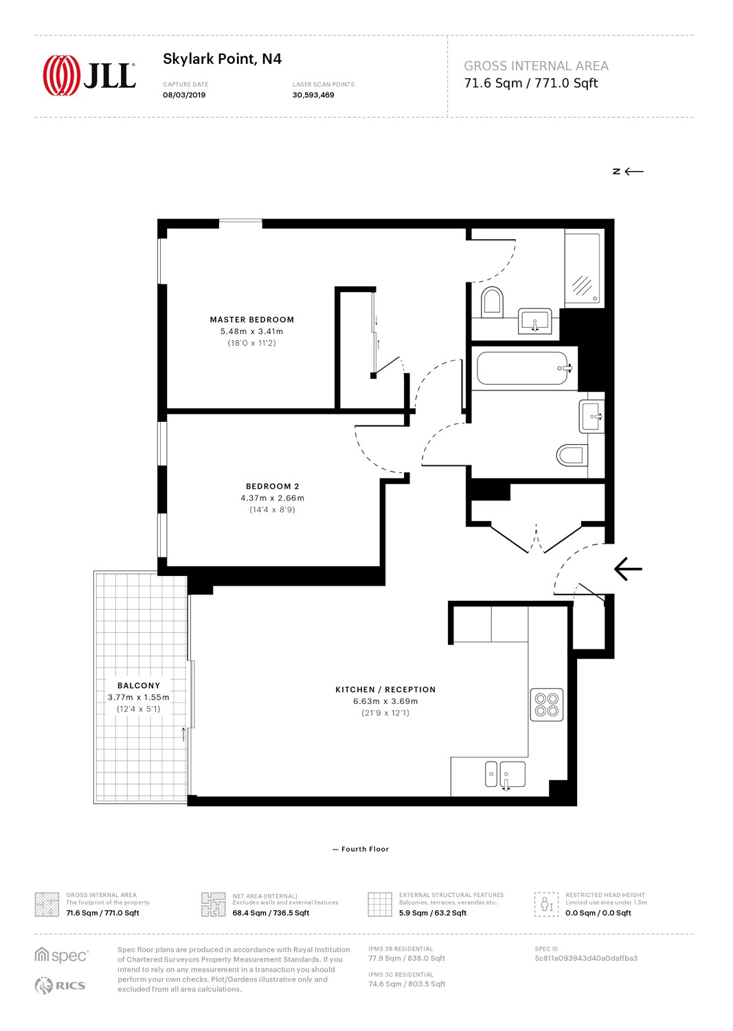 2 Bedrooms Flat to rent in Skylark Point, Nature Collection, London N4