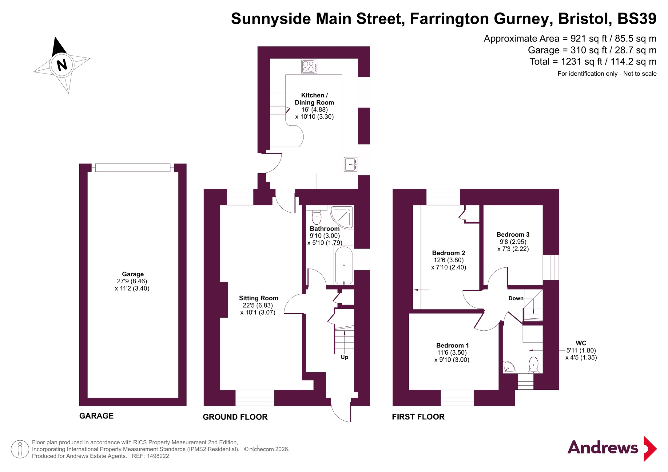 6 Sunnyside,, Main Street, Bristol floorplan