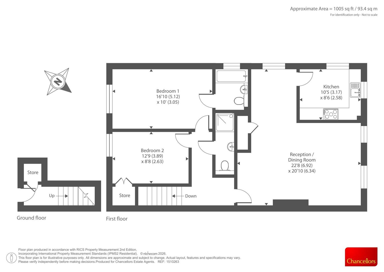 3 Paddock Gate,, North Street, Windsor floorplan