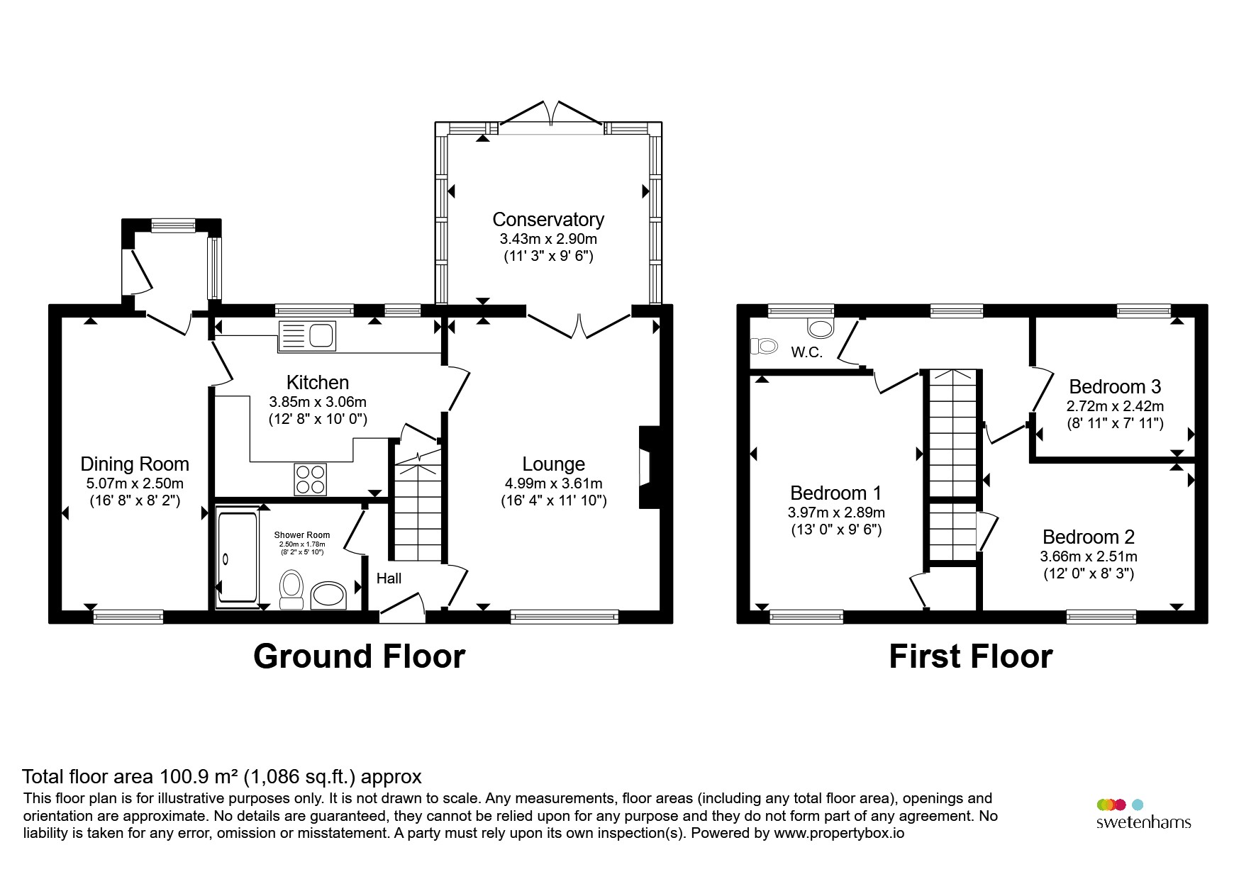 Kings Marsh, Barton Road, Malpas floorplan