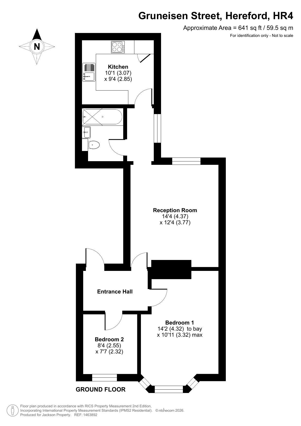 Flat 2, 5 Gruneisen Street, Hereford floorplan