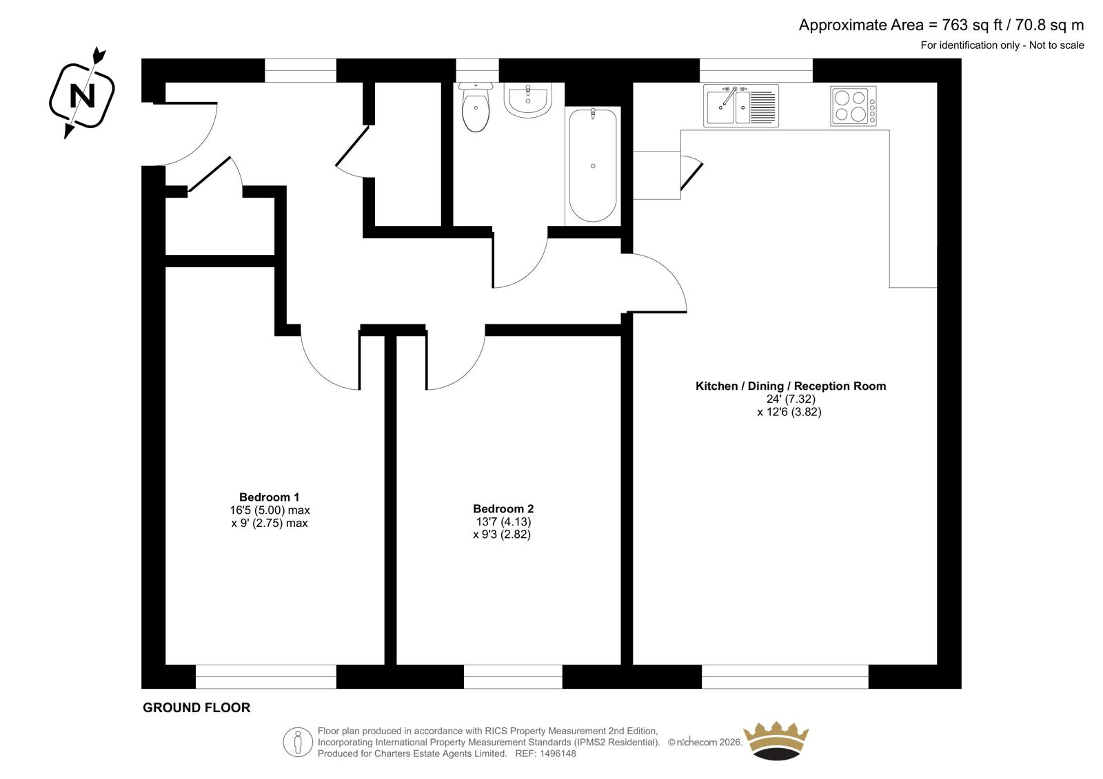 Flat 2, 6, Bartlett Avenue, Farnham floorplan