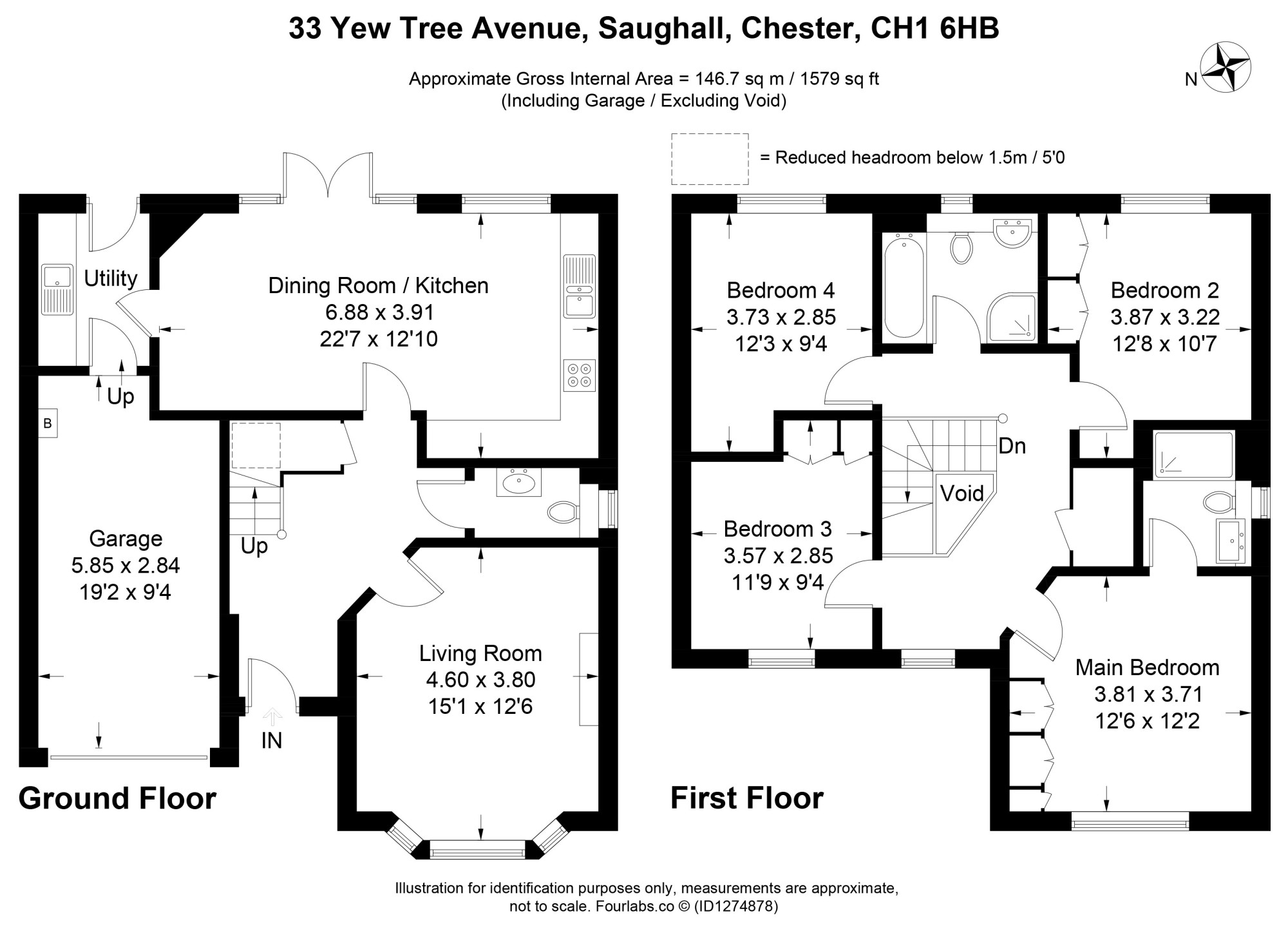 33, Yew Tree Avenue, Chester floorplan