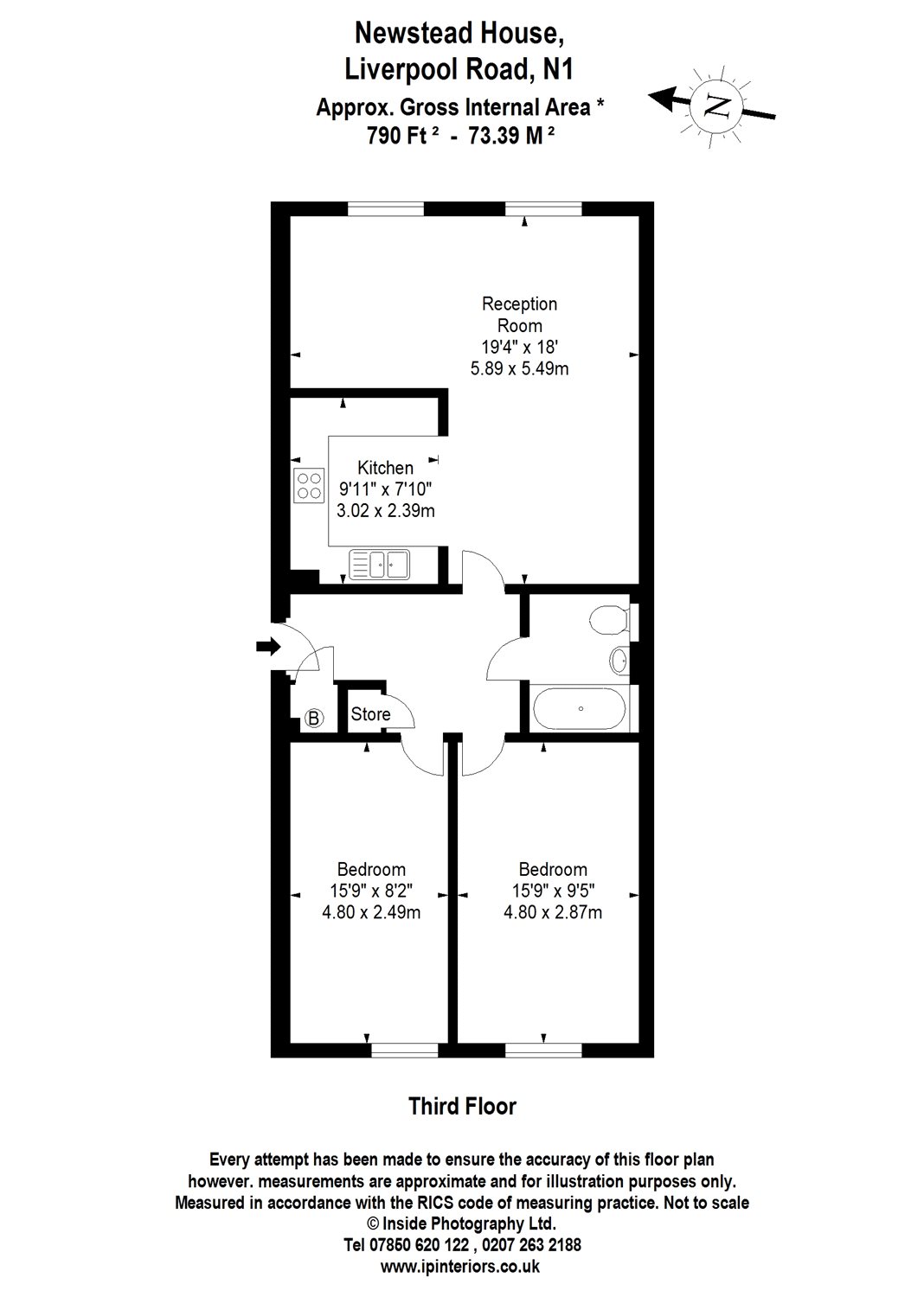 23 Newstead House, 57a, Liverpool Road, London floorplan