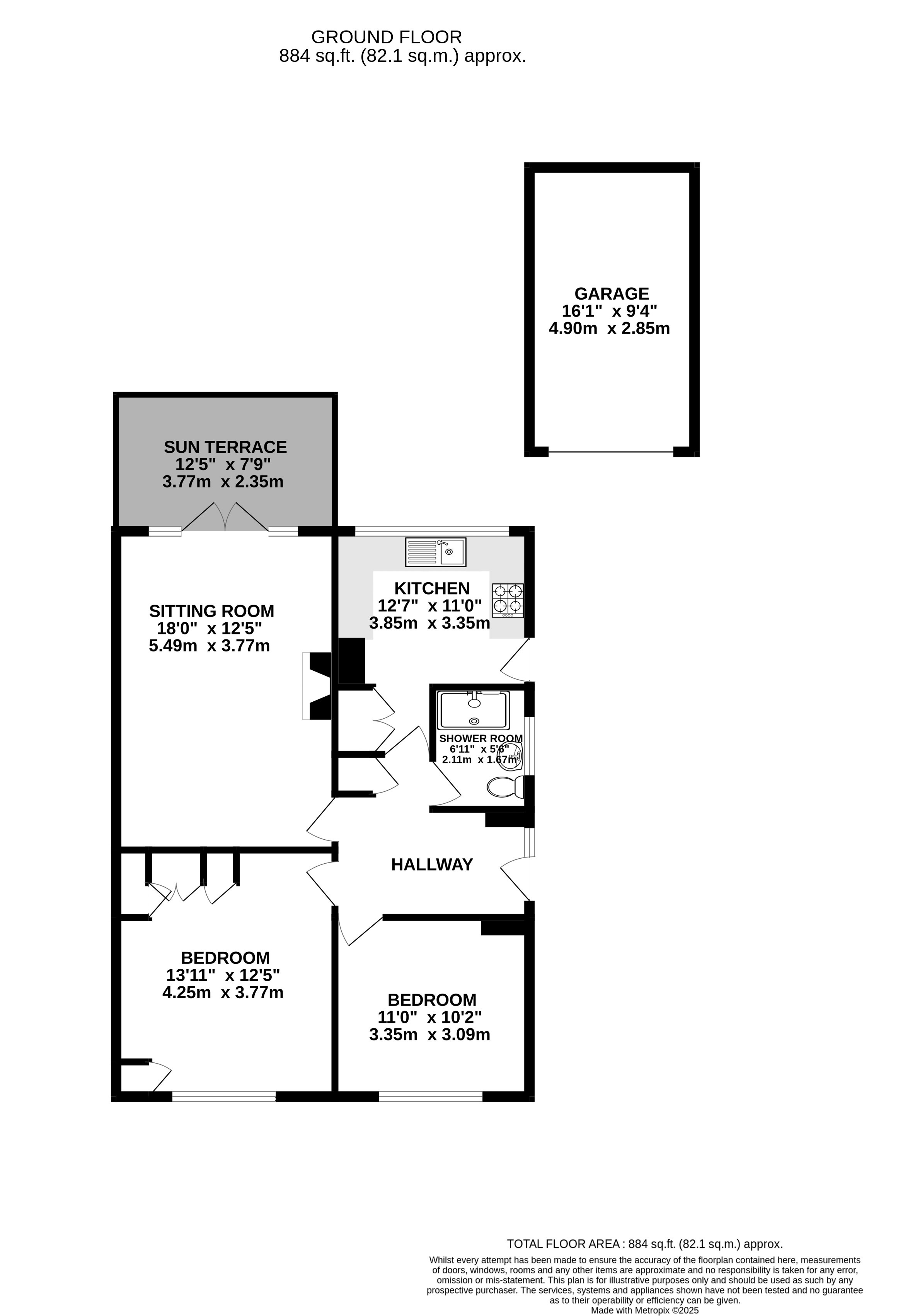 14, Hampshire Close, Exeter floorplan