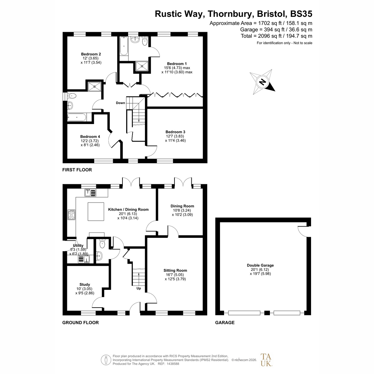 14, Rustic Way, Bristol floorplan