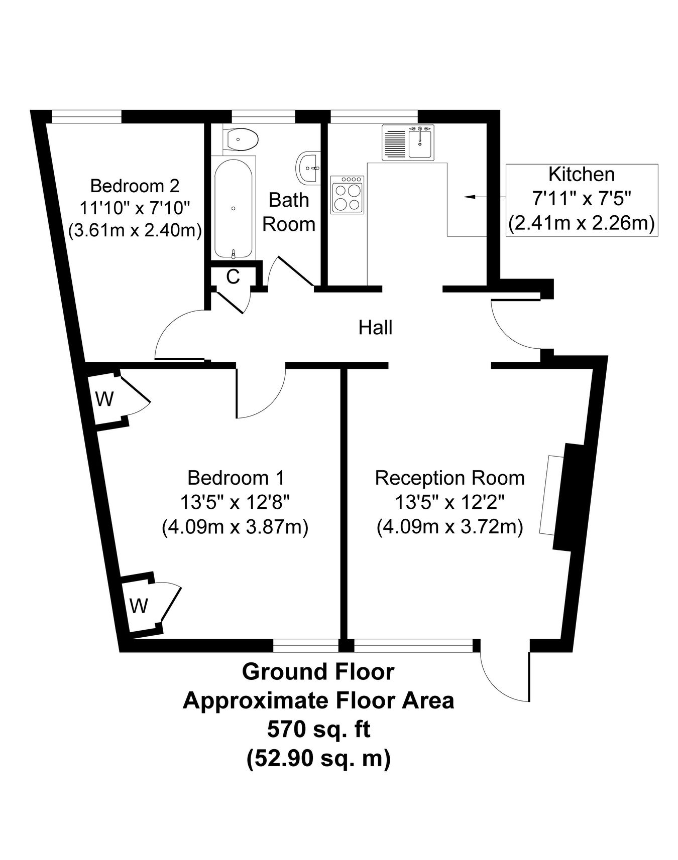 62 Riverbank, Laleham Road, Staines-upon-Thames floorplan