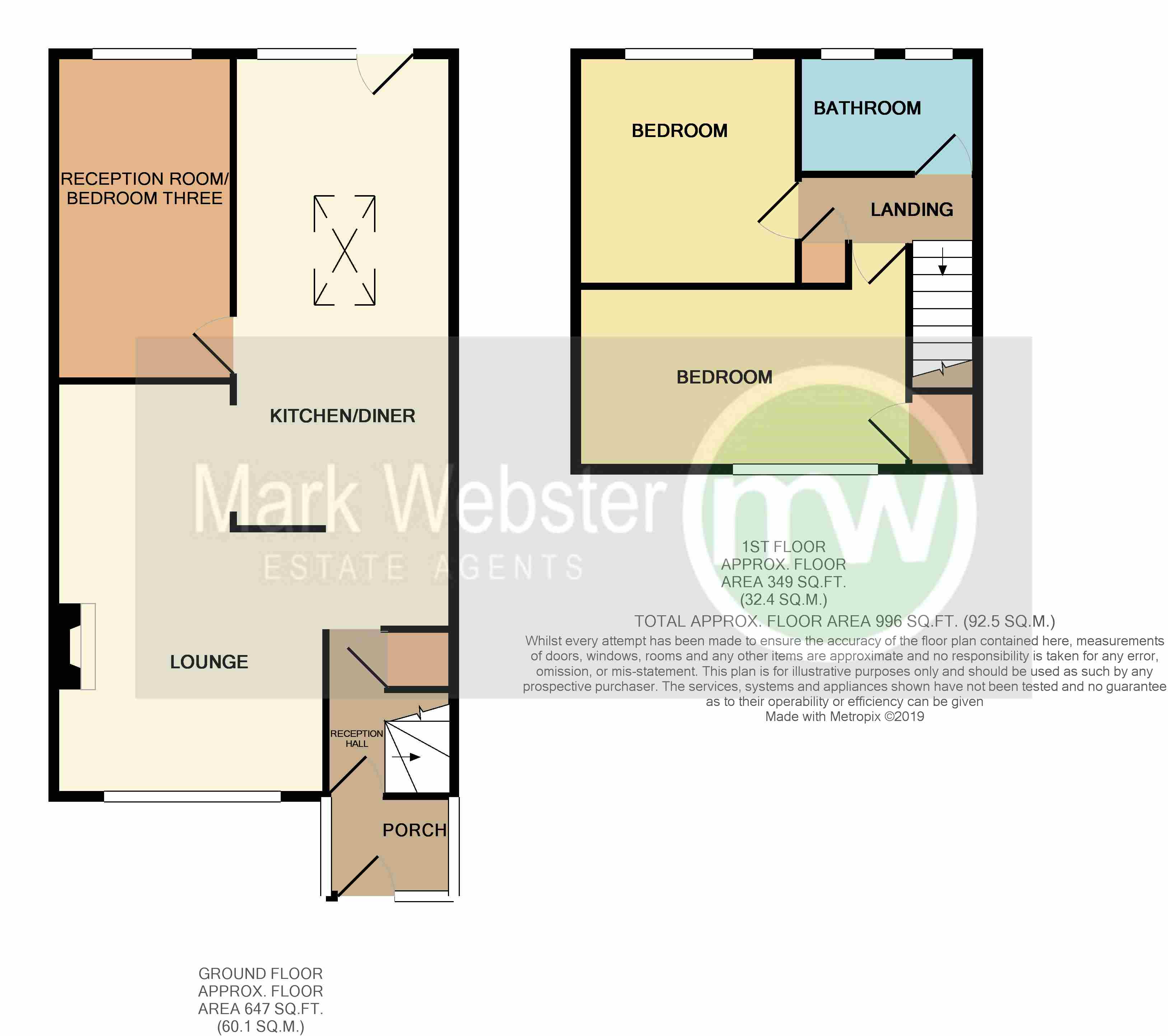 67, Lister Road, Atherstone floorplan